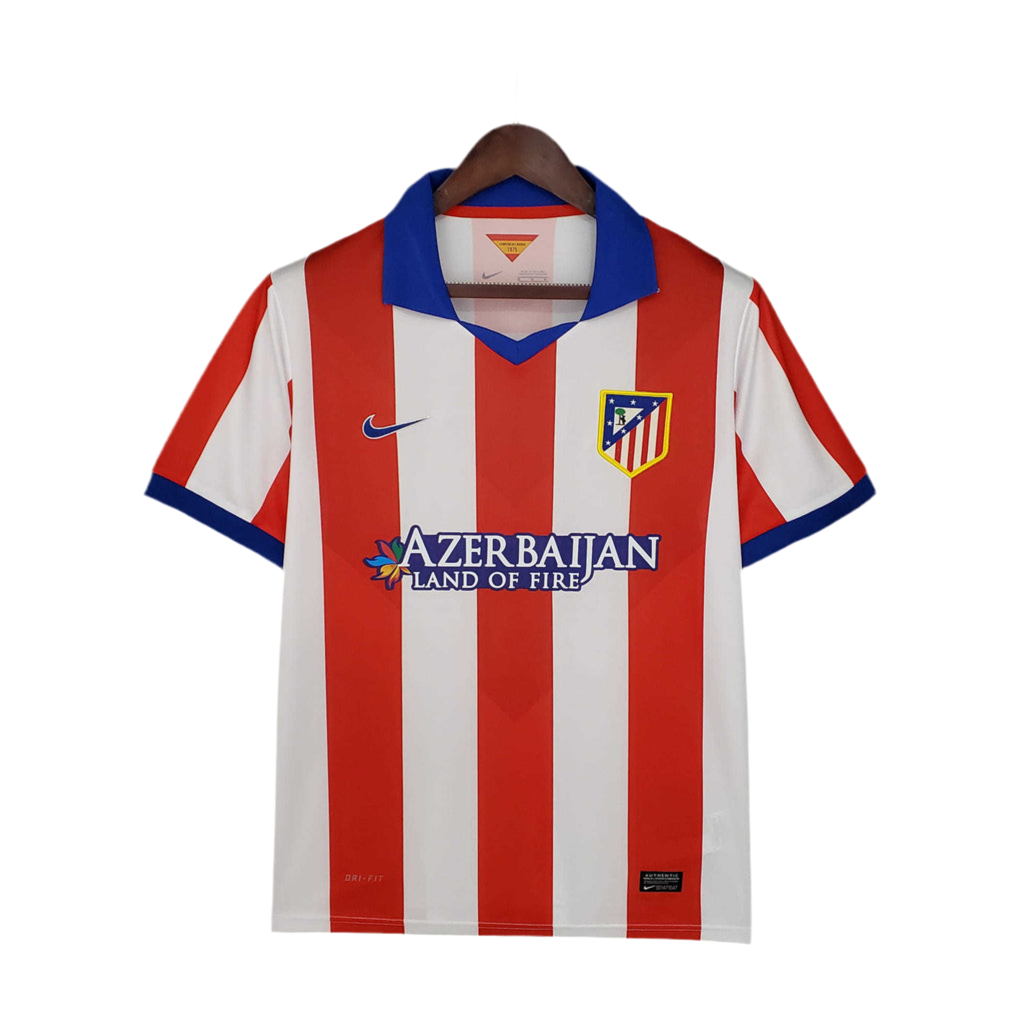 Camisola Atlético de Madrid Retrô 2014/2015 - Branca e Vermelha