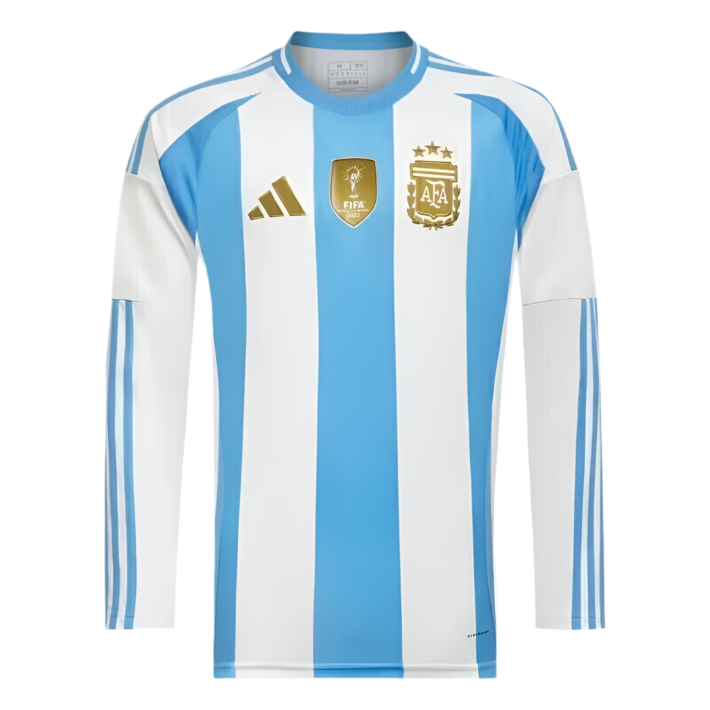 Camisola Manga Longa Argentina I 24/25 - Branco e Azul