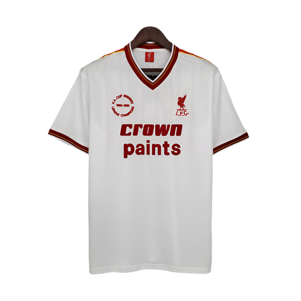 Camisola Liverpool Retrô 1985/1986 - Branca