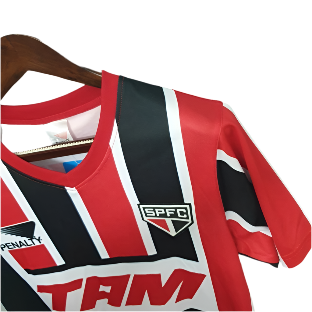 Camisola São Paulo Retrô 1993 Vermelha e Preta - Penalty