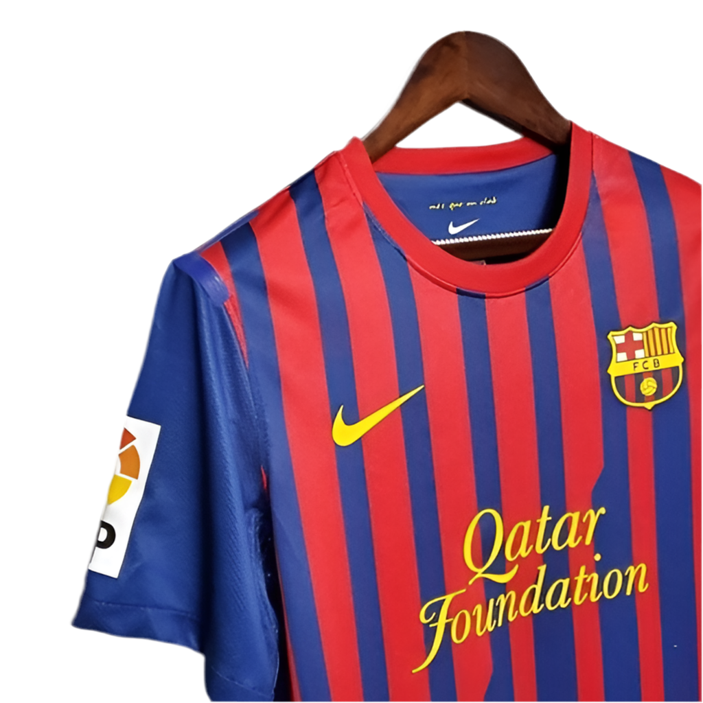 Camisola Barcelona Retrô 2011/2012 - Azul e Grená