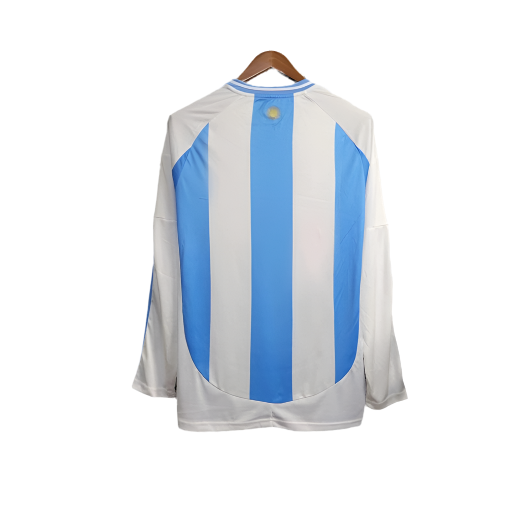 Camisola Manga Longa Argentina I 24/25 - Branco e Azul