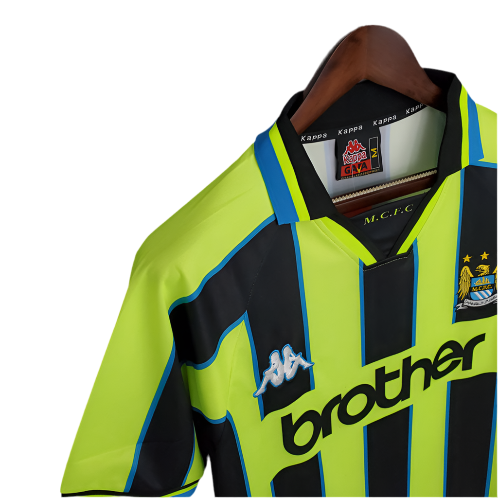 Camisola Manchester City Retrô 1998/1999 - Amarela e Preta