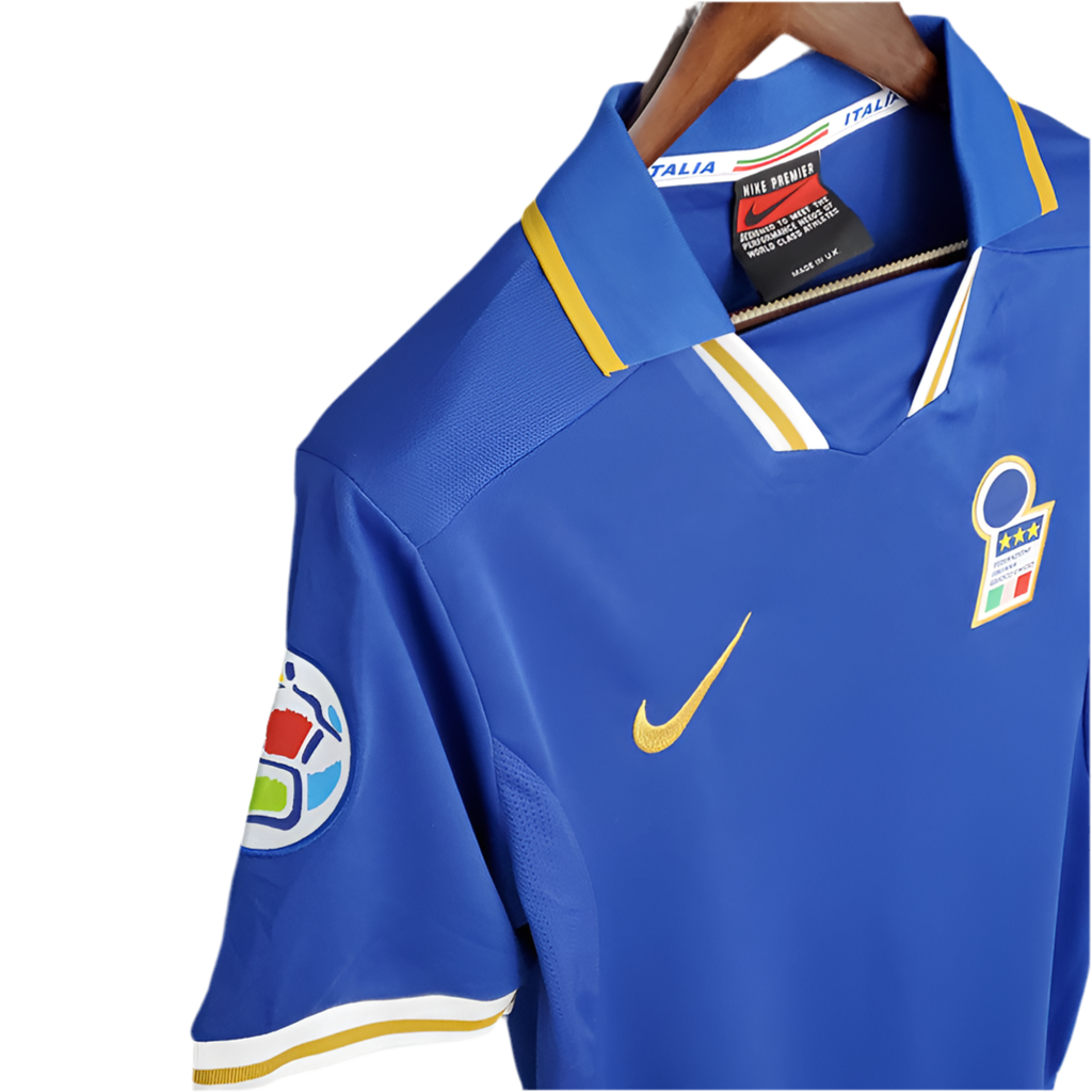 Camisola Itália Retrô 1996 - Azul