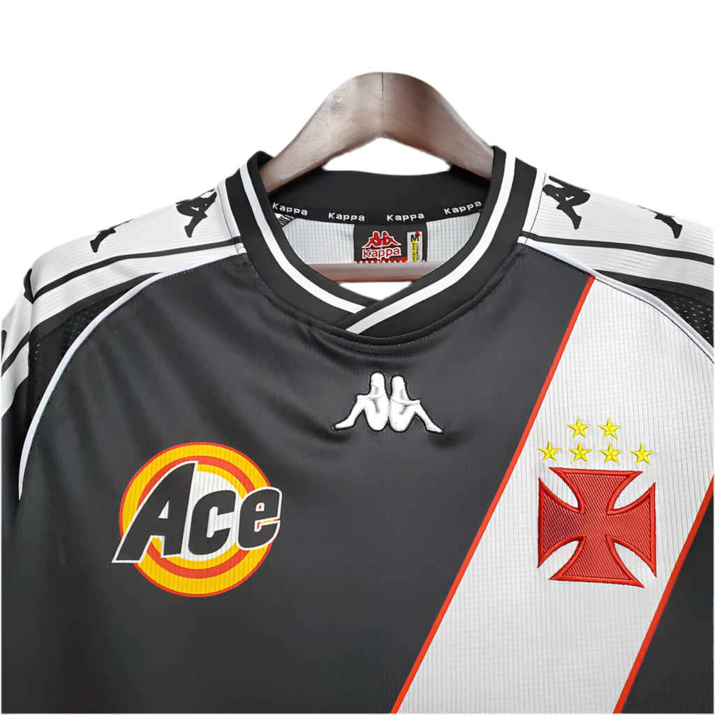 Camisola Vasco Retrô 2000- Preto