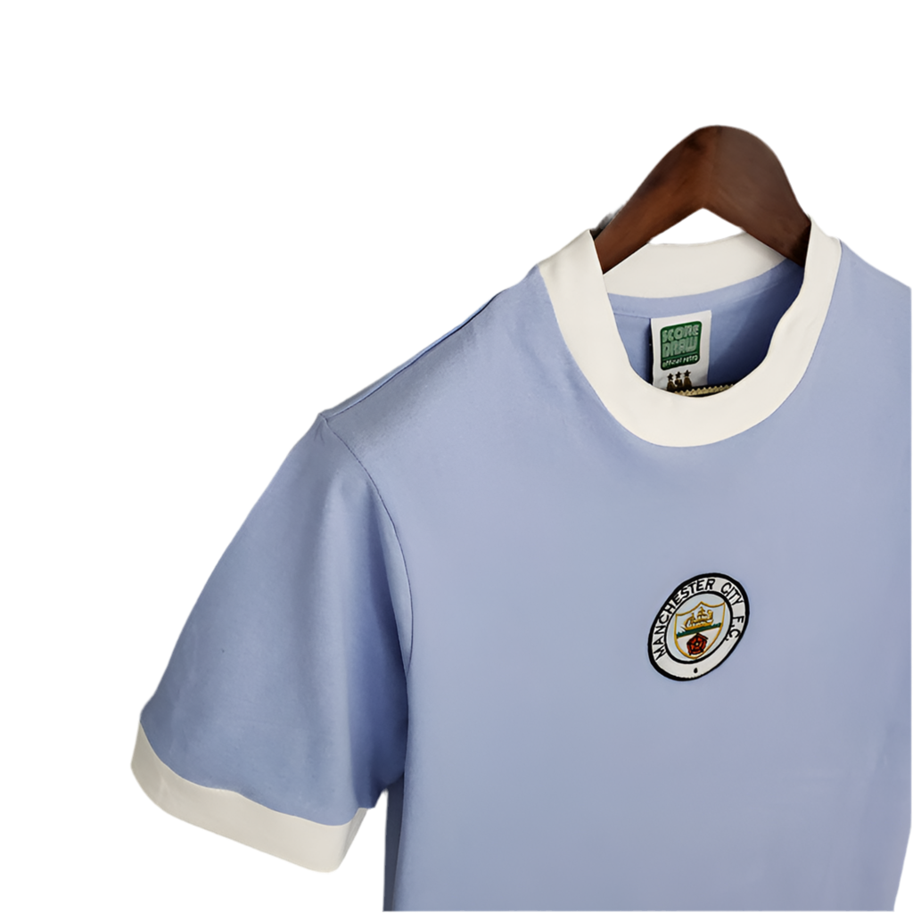 Camisola Manchester City Retrô 1972 - Azul