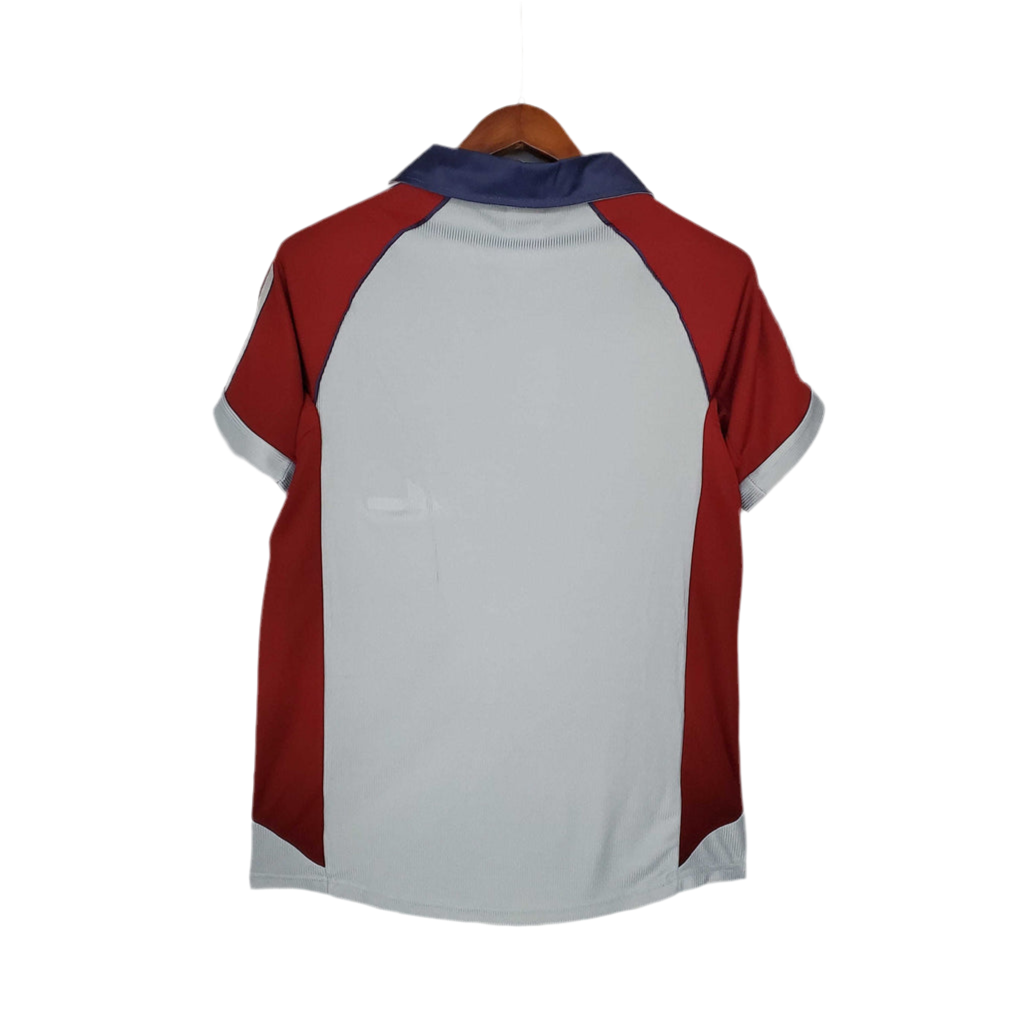 Camisola Bayern de Munique Retrô 1998/1999 - Vermelha e Cinza