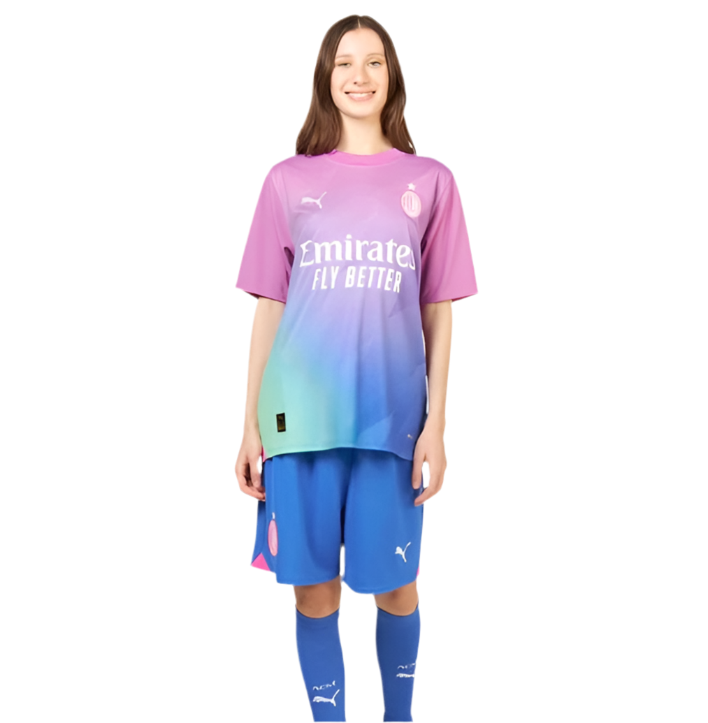 Camisola Feminina AC Milan III 23/24 - Rosa