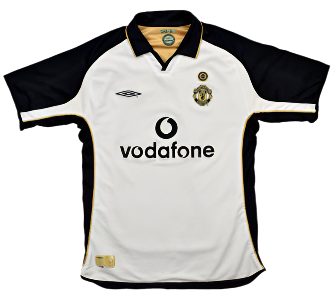 Camisola Manchester United Retrô 2001/2002 - Branco