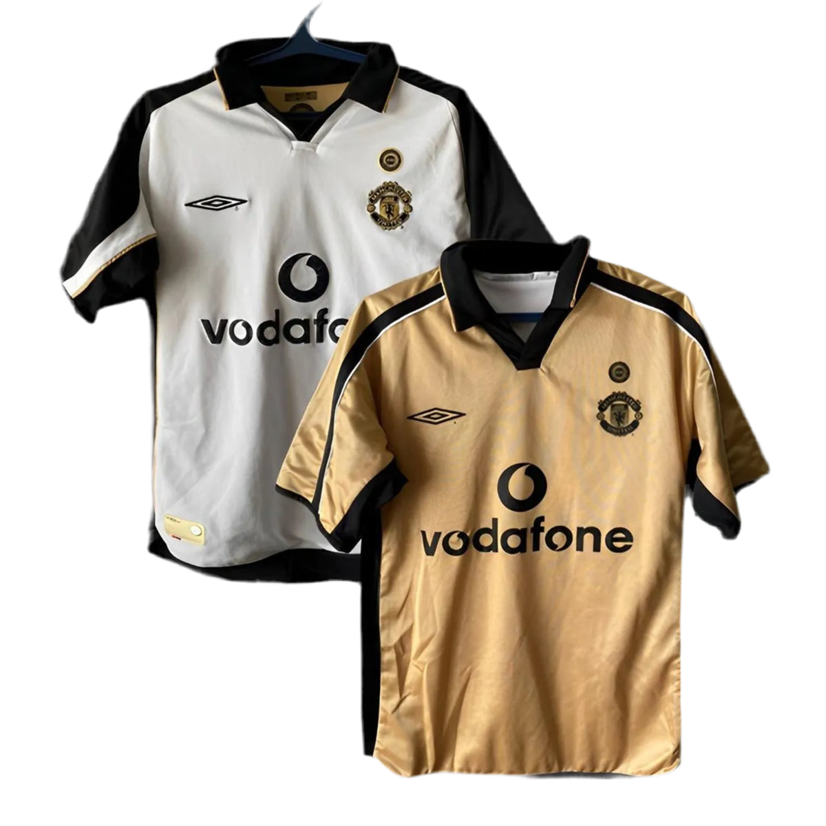 Camisola Manchester United Retrô 2001/2002 - Branco