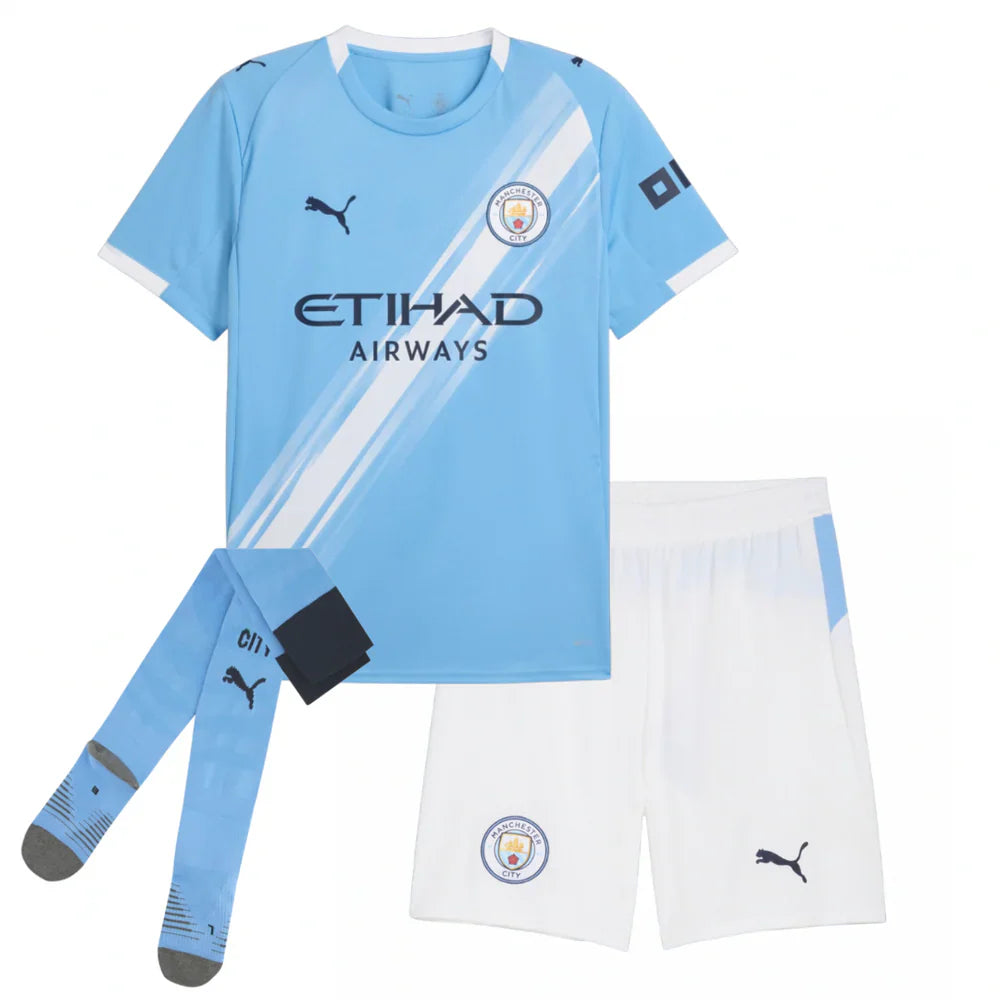 Kit Infantil Manchester City I 25/26 - com Meia