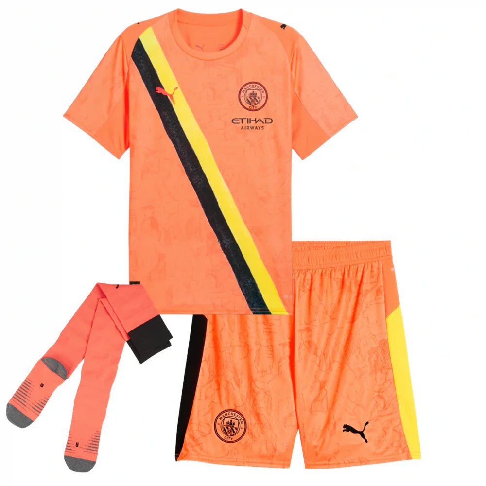 Kit Infantil Manchester City Guarda Redes 25/26 - com Meia