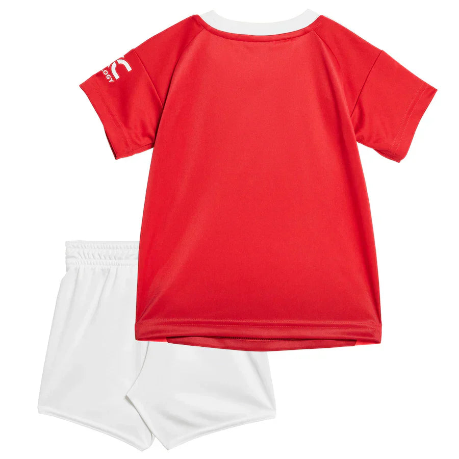 Kit Infantil Manchester United I 24/25 - Vermelho e Branco
