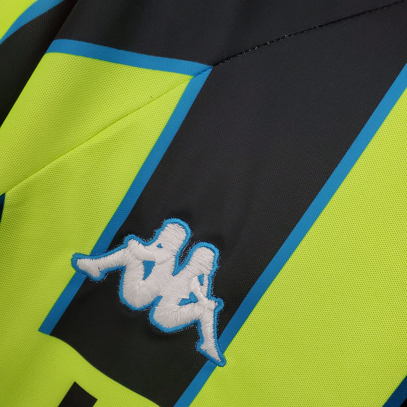 Camisola Manchester City Retrô 1998/1999 - Amarela e Preta