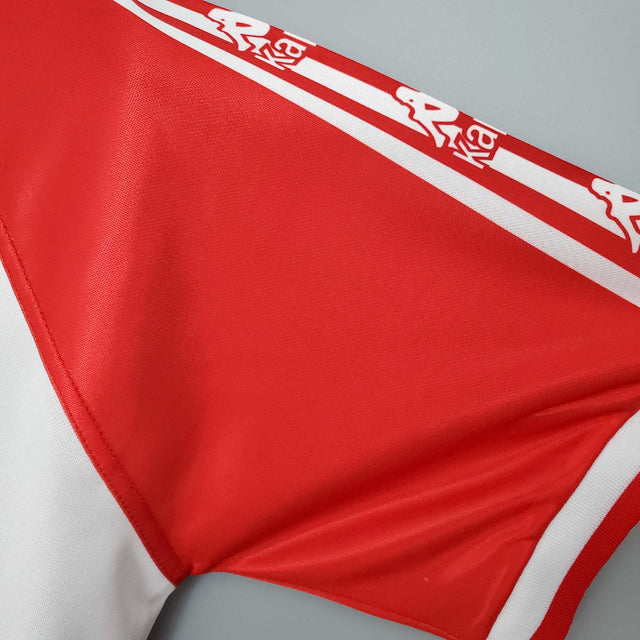 Camisola Athletic Bilbao Retrô 1997/1998 - Vermelha e Branca
