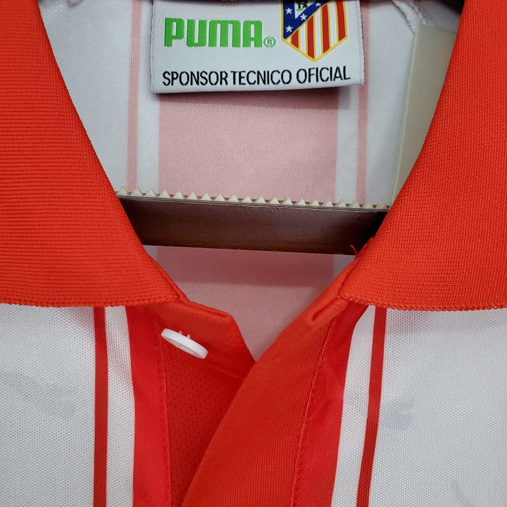 Camisola Atlético de Madrid Retrô 1994/1995 - Branca e Vermelha