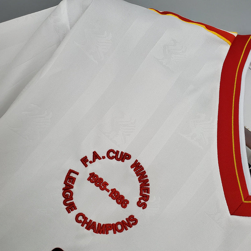 Camisola Liverpool Retrô 1985/1986 - Branca