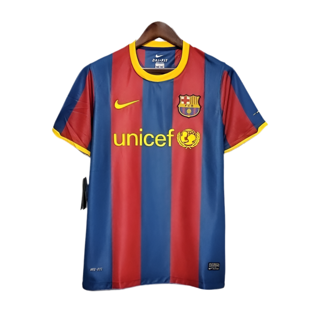 Camisola Barcelona Retrô 2010/2011 -  Azul e Grená