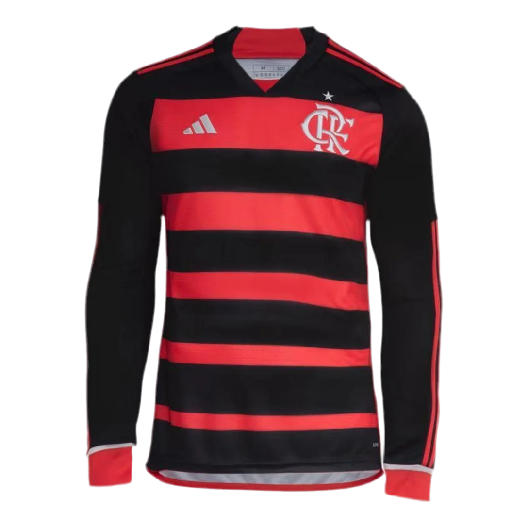 Camisola Manga Longa Flamengo 24/25 - Rubro Negro