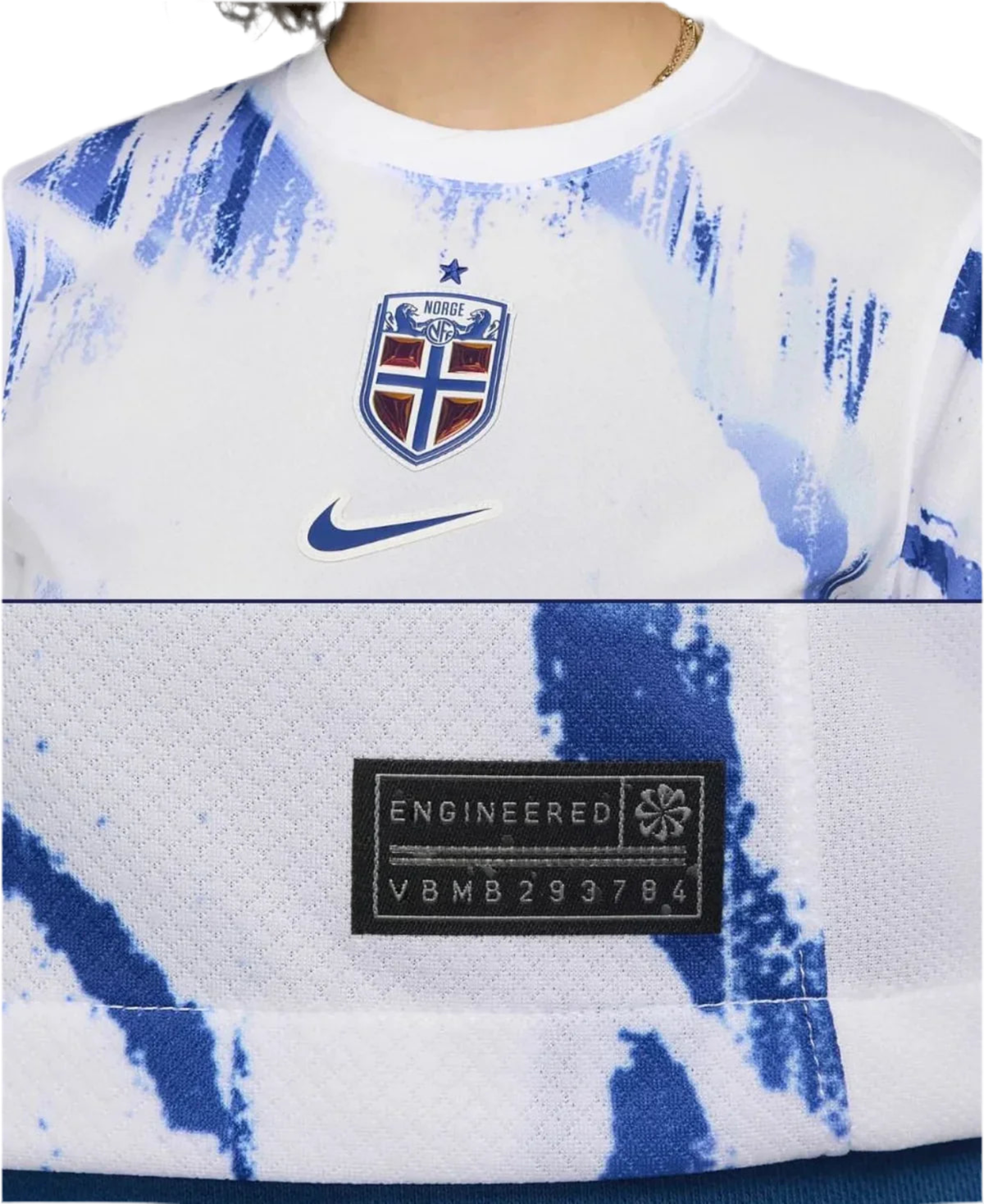 Camisola Seleção Noruega 24/25 - Branco e Azul