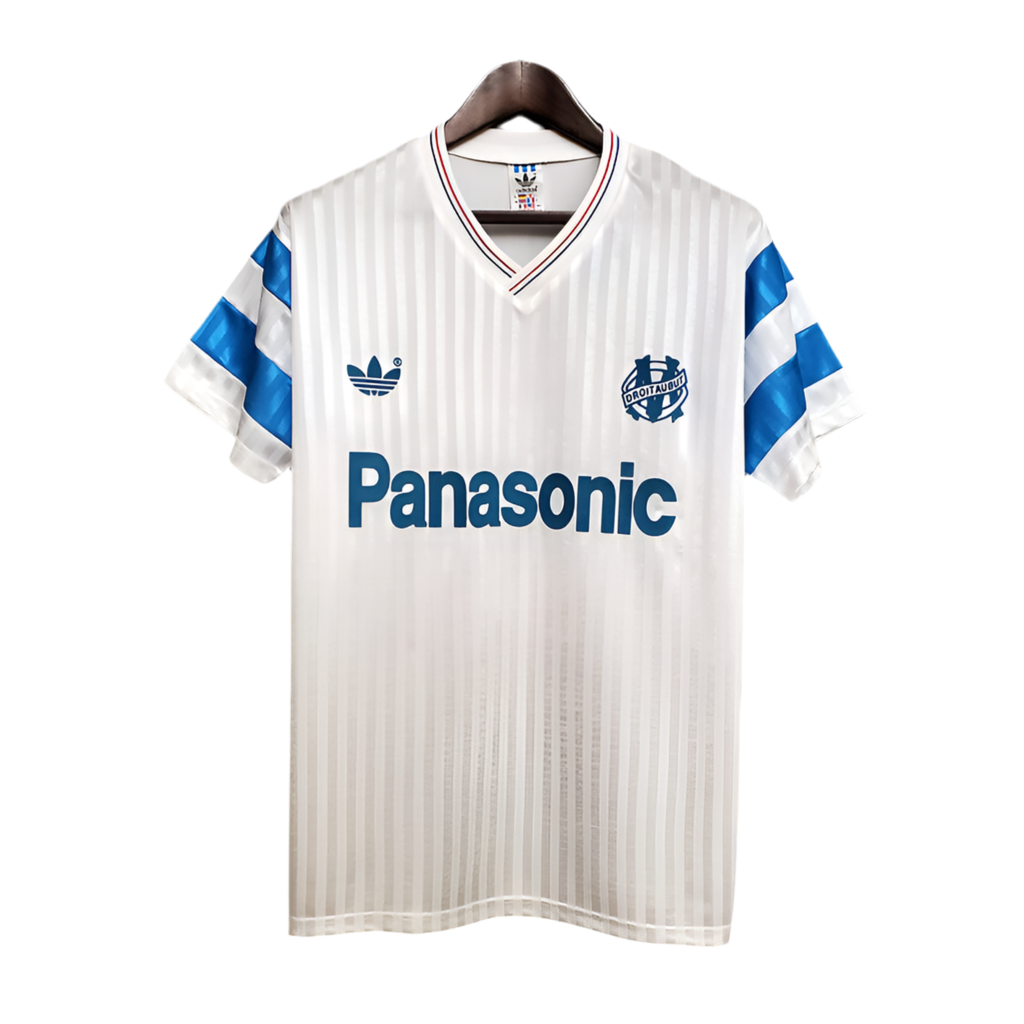 Camisola Marseille Retrô 1990 Branca -