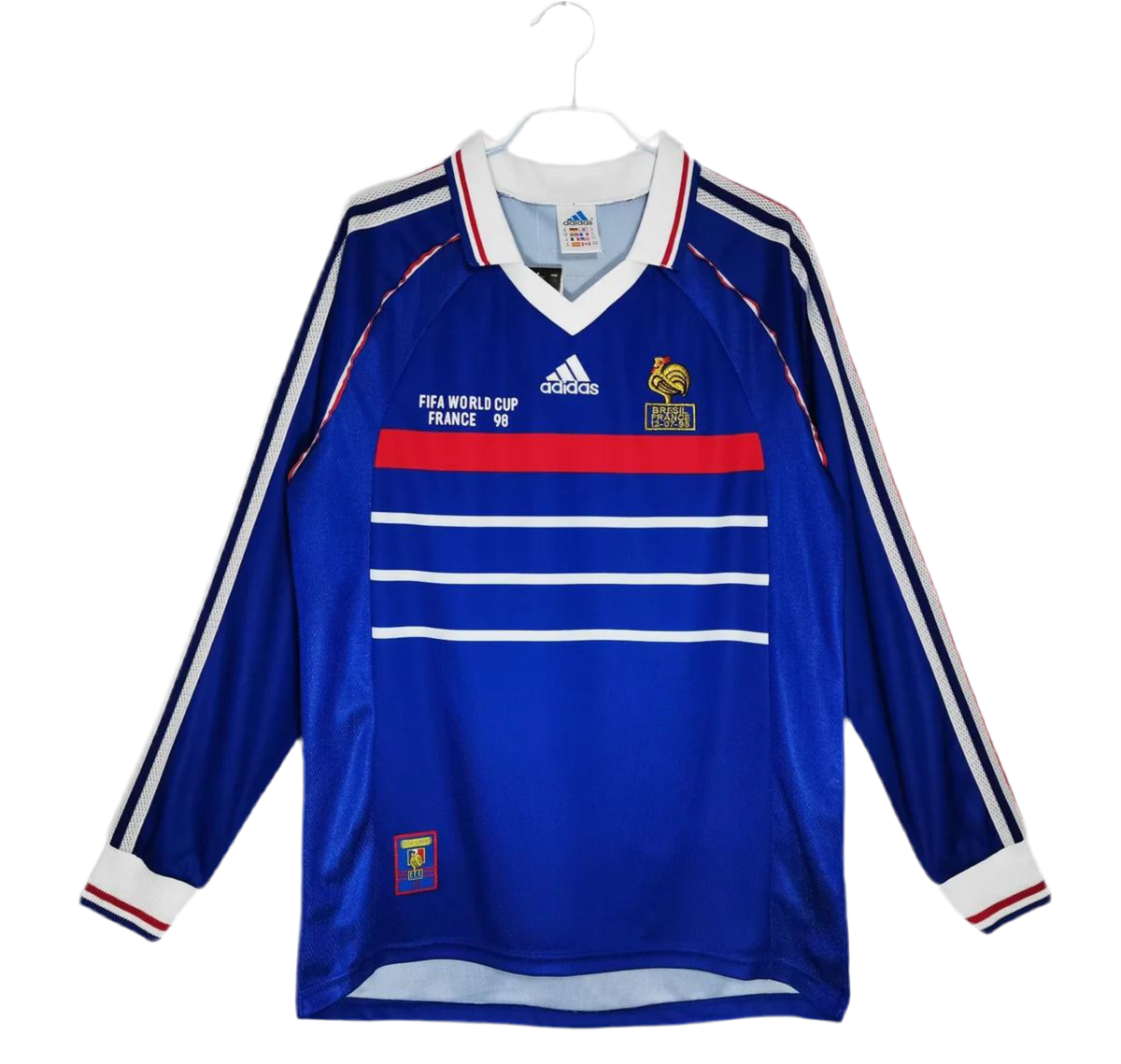 Camisola Manga Longa Seleção França 1998 - Azul