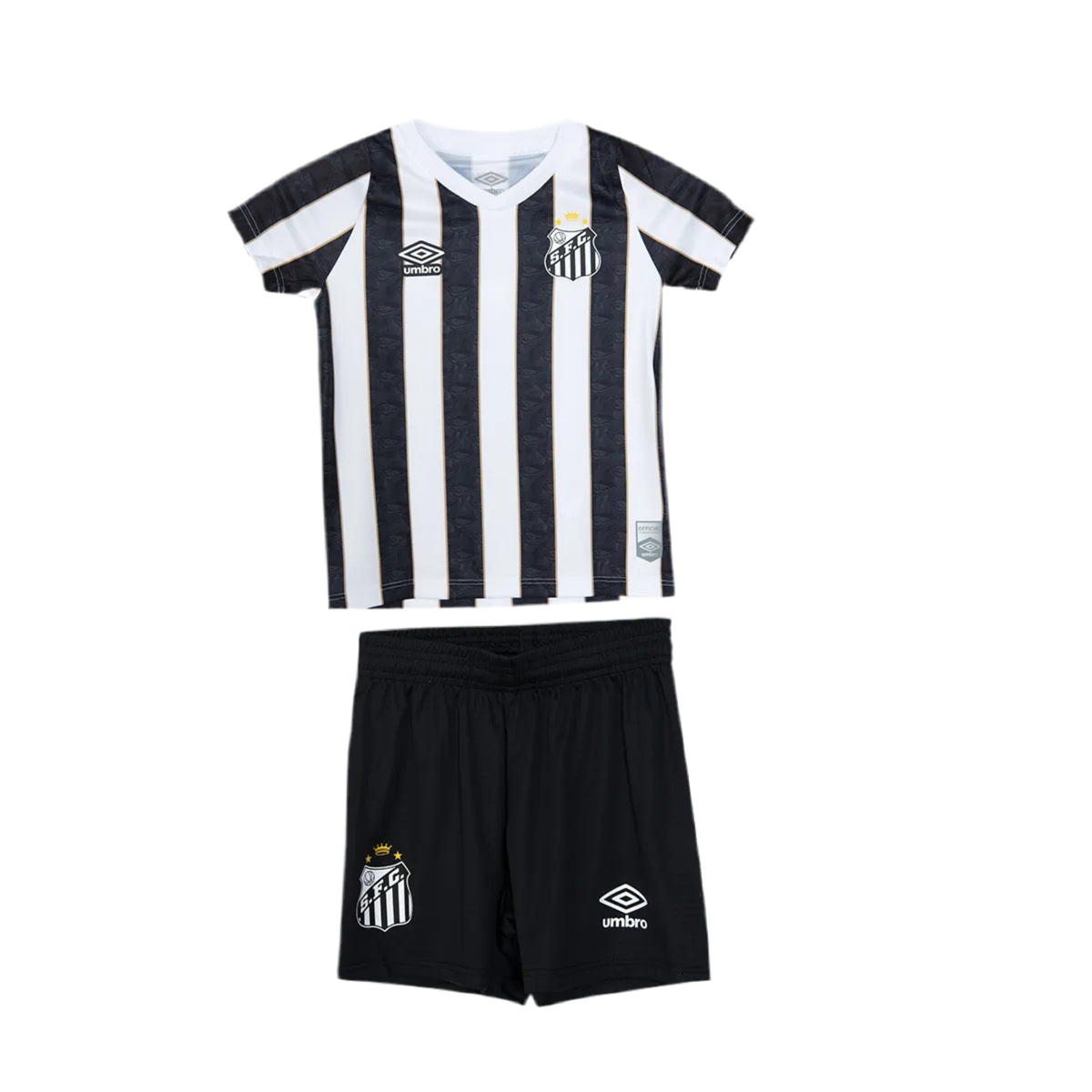 Kit Infantil Santos II 24/25 - Preto e Branco