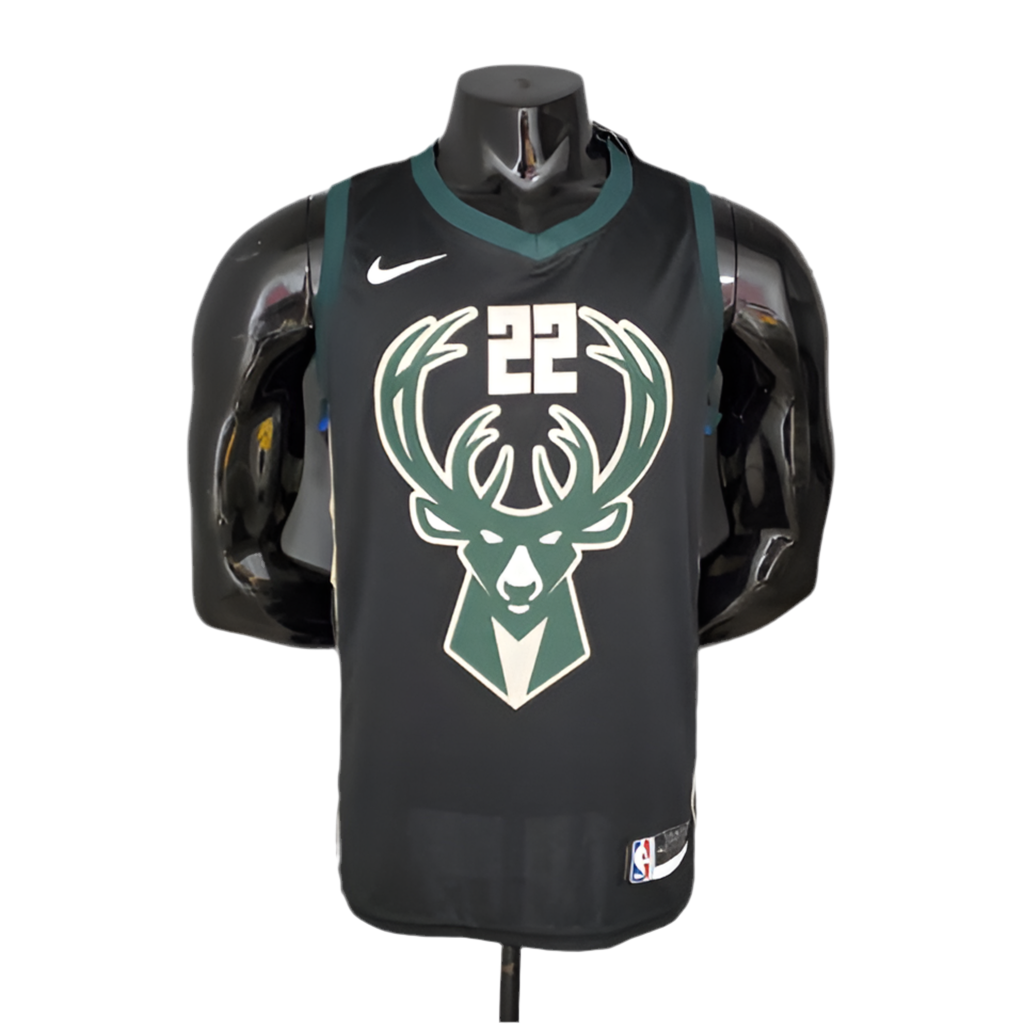 Regata NBA Milwaukee Bucks Masculina - Preta