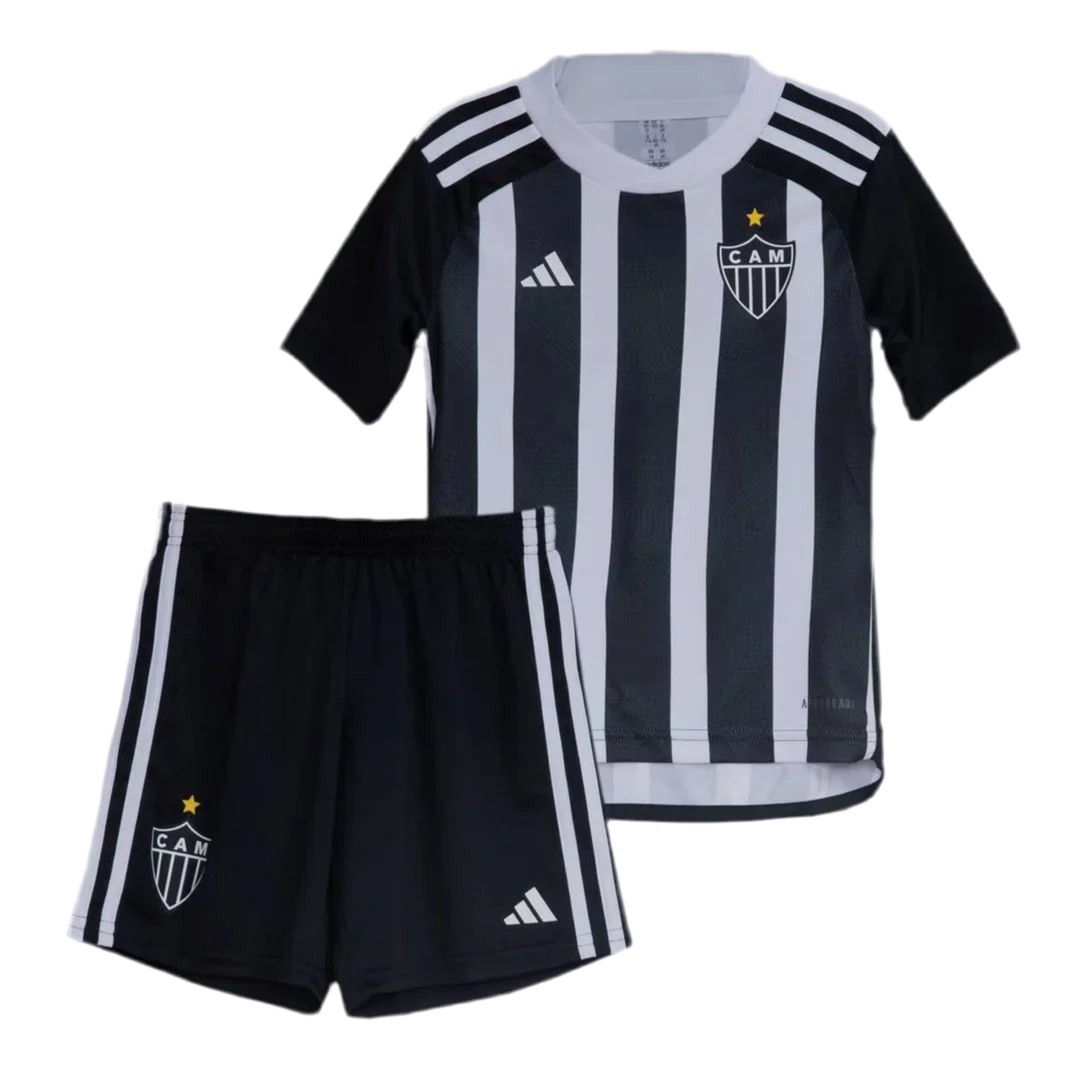 Kit Infantil Atlético Mineiro I 24/25 - Preto e Branco