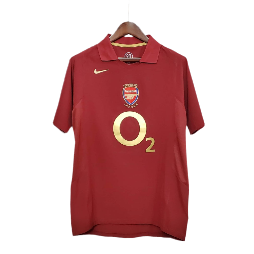 Camisola Arsenal Retrô 2005/2006 - Vinho