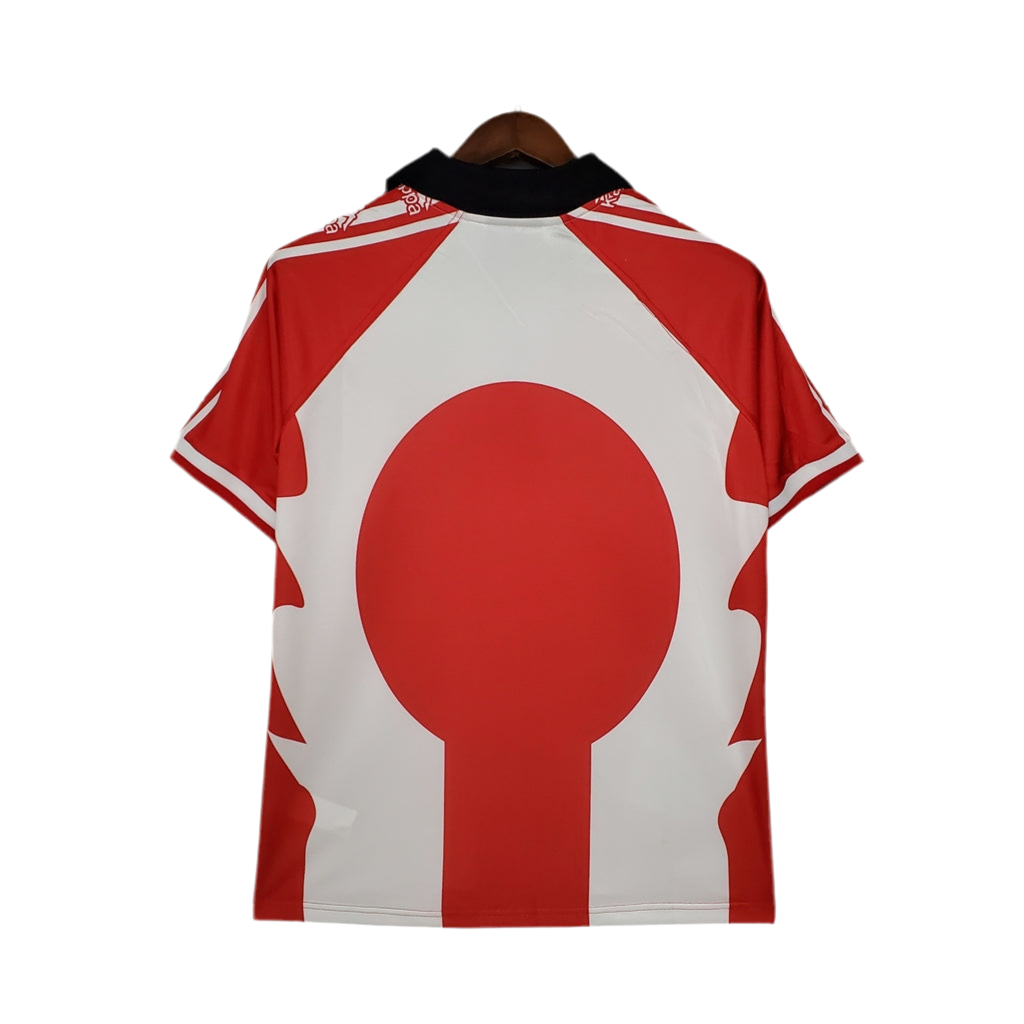 Camisola Athletic Bilbao Retrô 1997/1998 - Vermelha e Branca