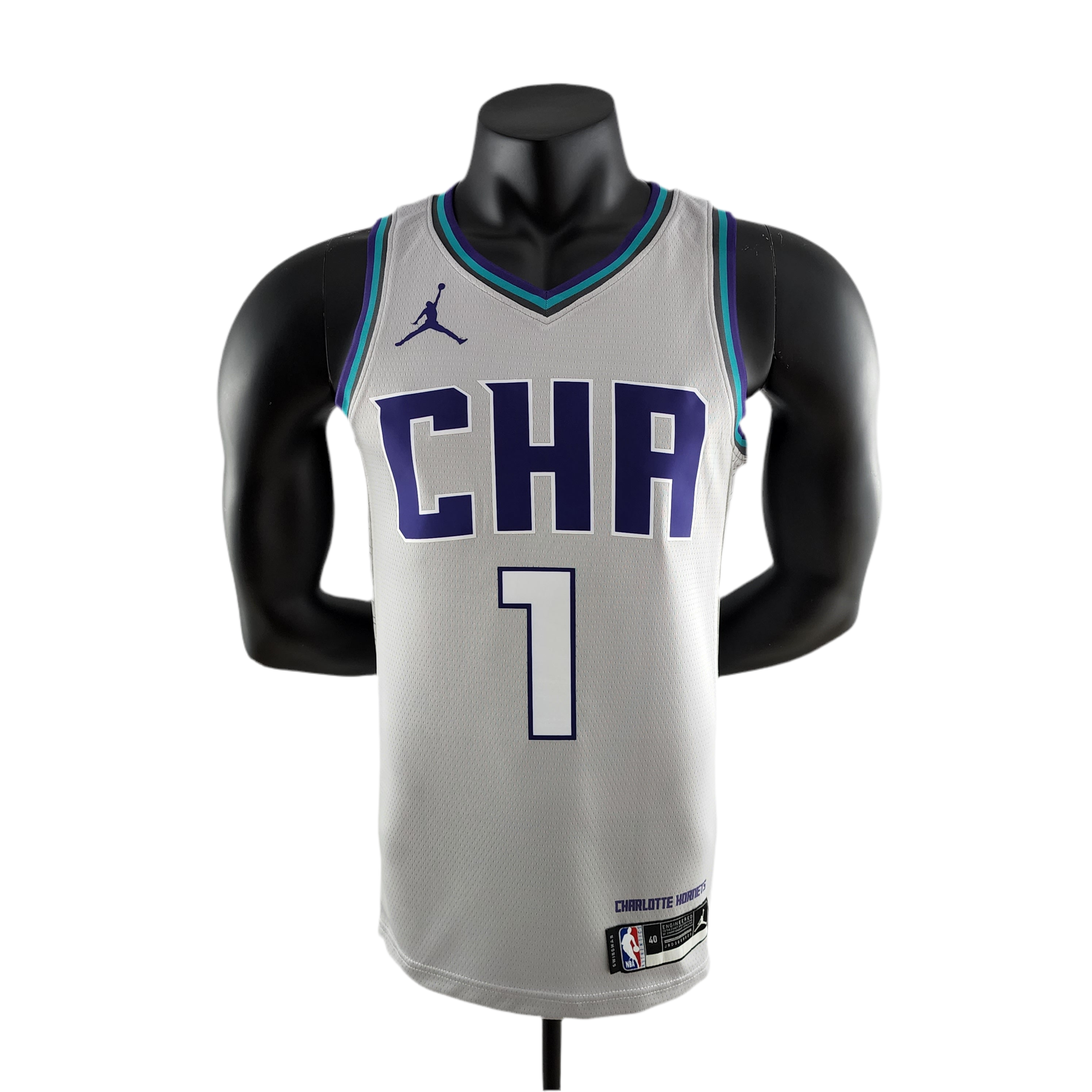 Regata NBA Charlotte Hornets Masculina - Cinza