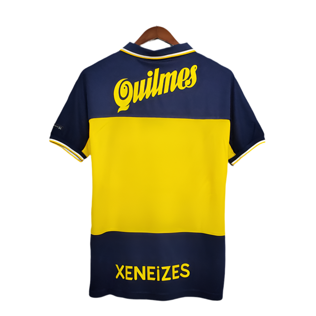 Camisola Boca Juniors Retrô 1999 Azul e Amarela -