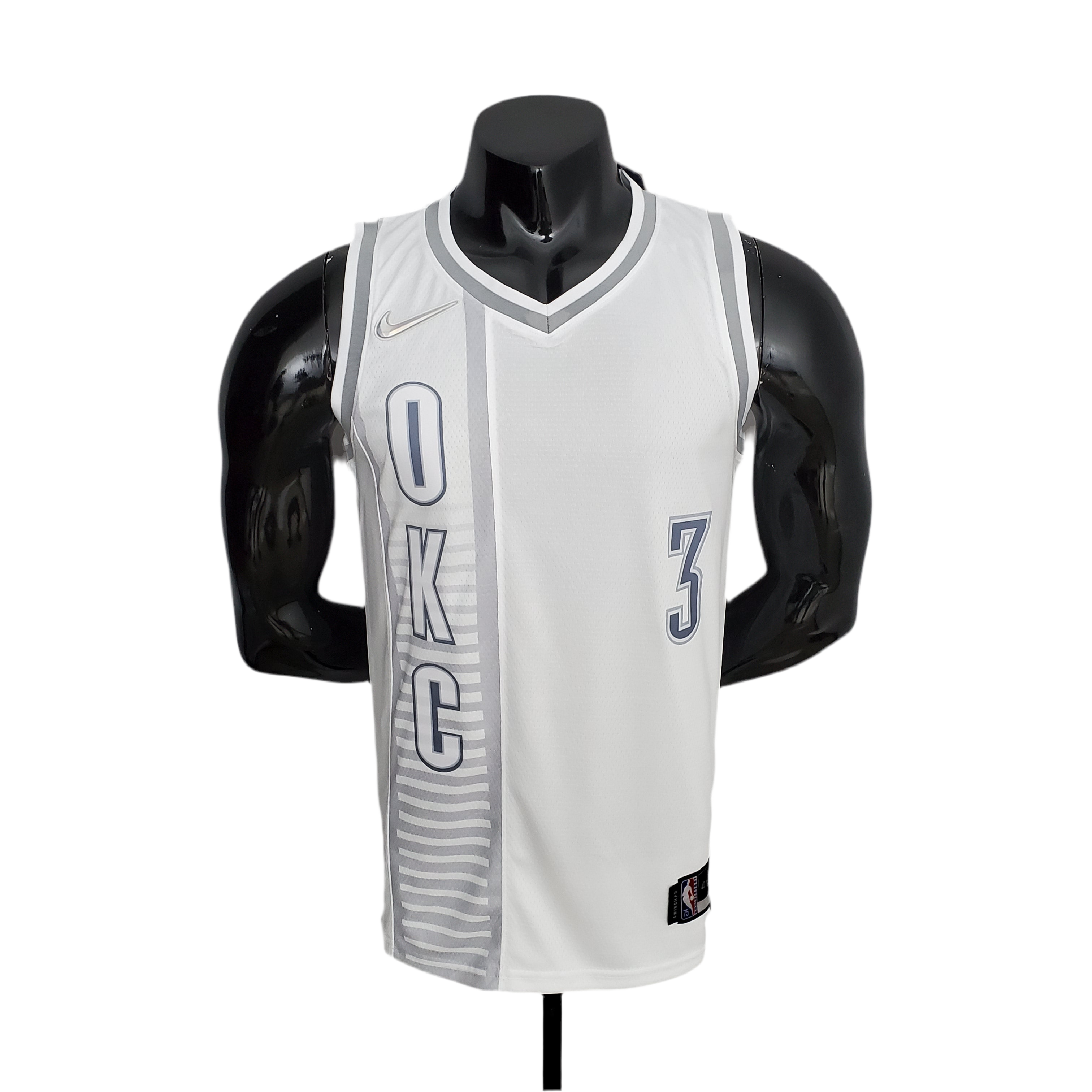 Regata NBA Oklahoma City Thunder 75th Anniversary Masculina - Branco