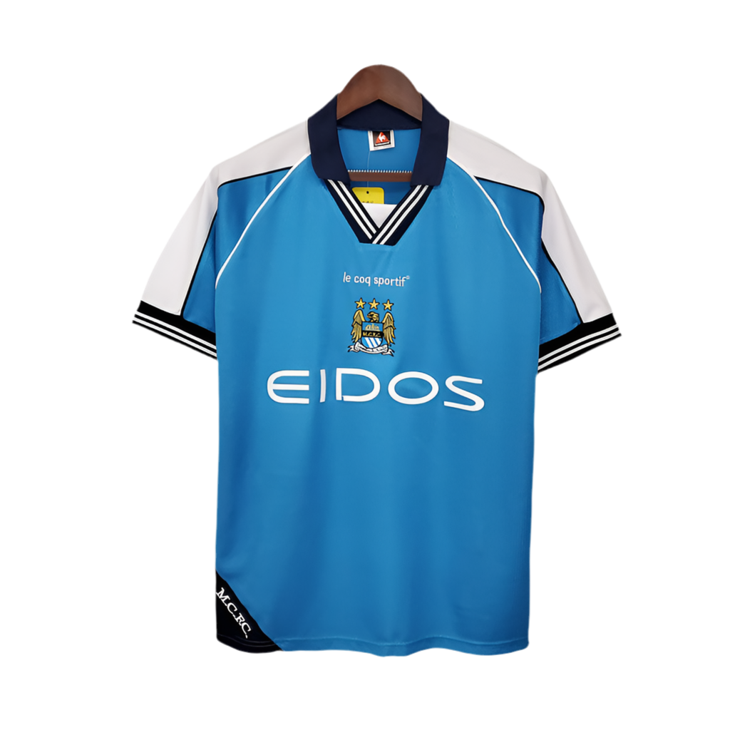 Camisola Manchester City Retrô 1999/2001 Azul