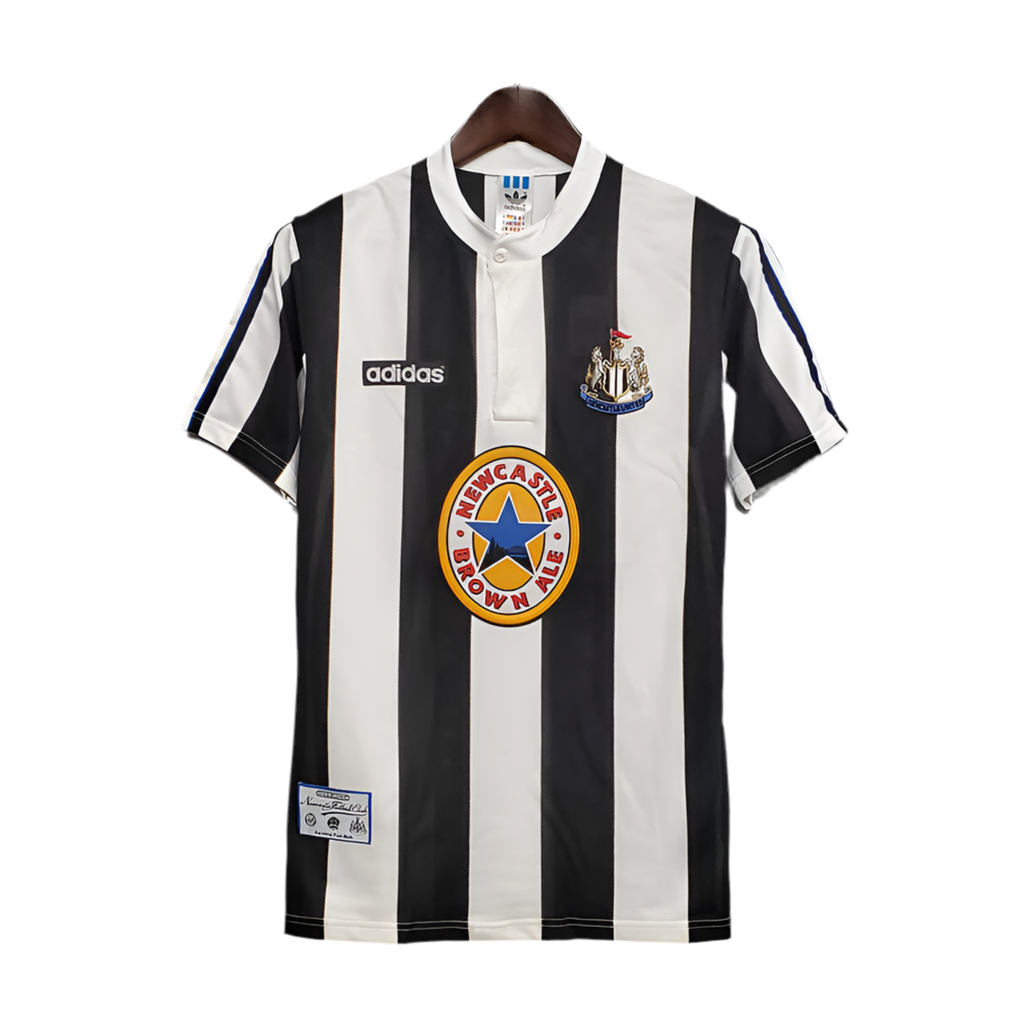 Camisola Newcastle Retrô 1995/1997 - Preta e Branca