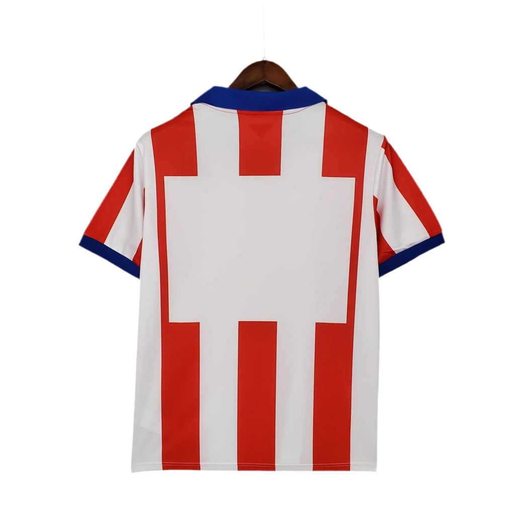 Camisola Atlético de Madrid Retrô 2014/2015 -  Branca e Vermelha