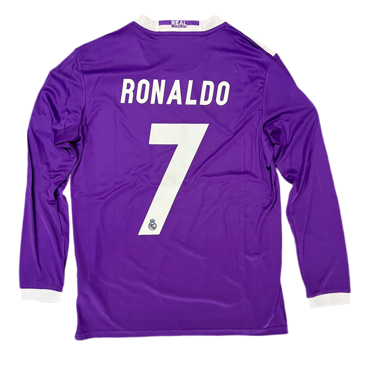 Camisola Manga longa Real Madrid com 6 Patches - Ronaldo #7