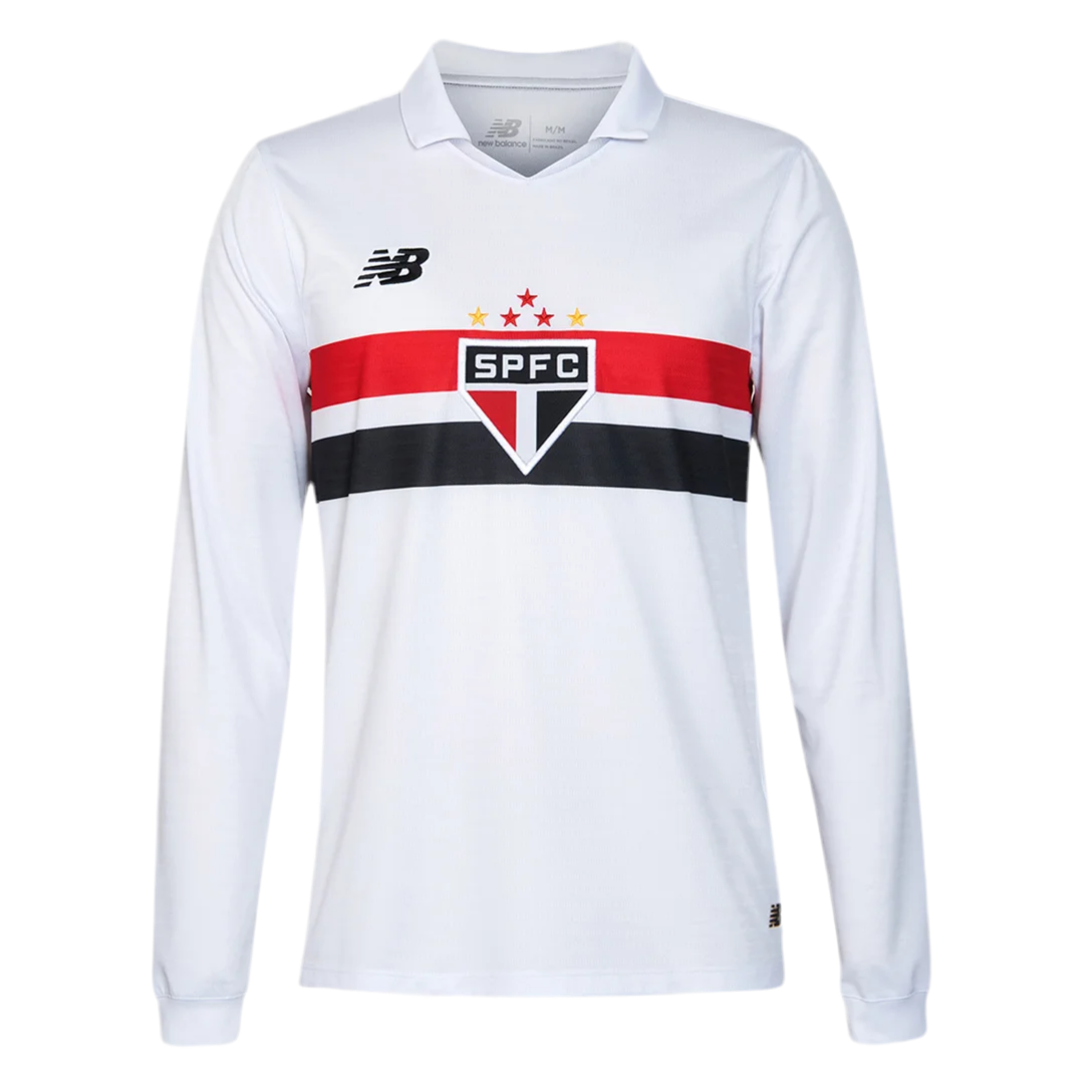 Camisola Manga Longa São Paulo I 24/25 - Branco