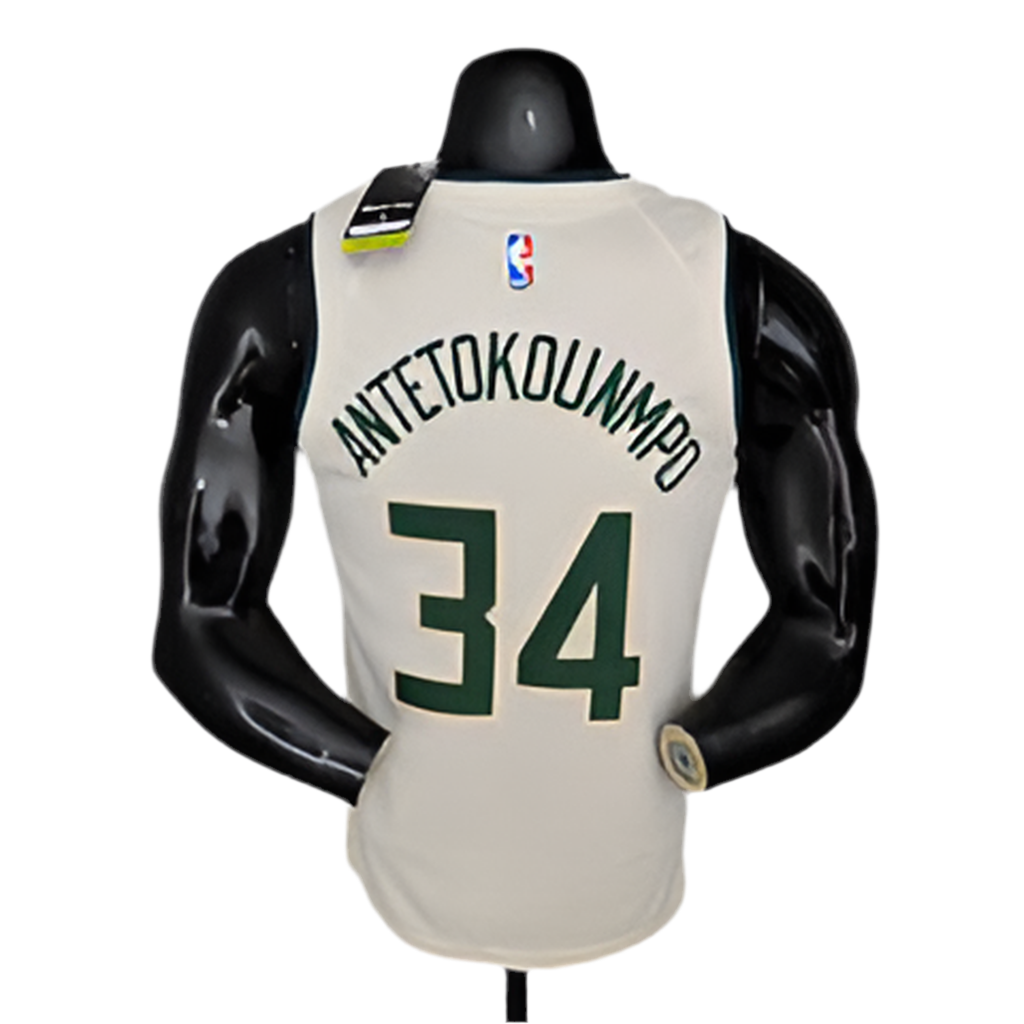 Regata NBA Milwaukee Bucks Masculina - Bege