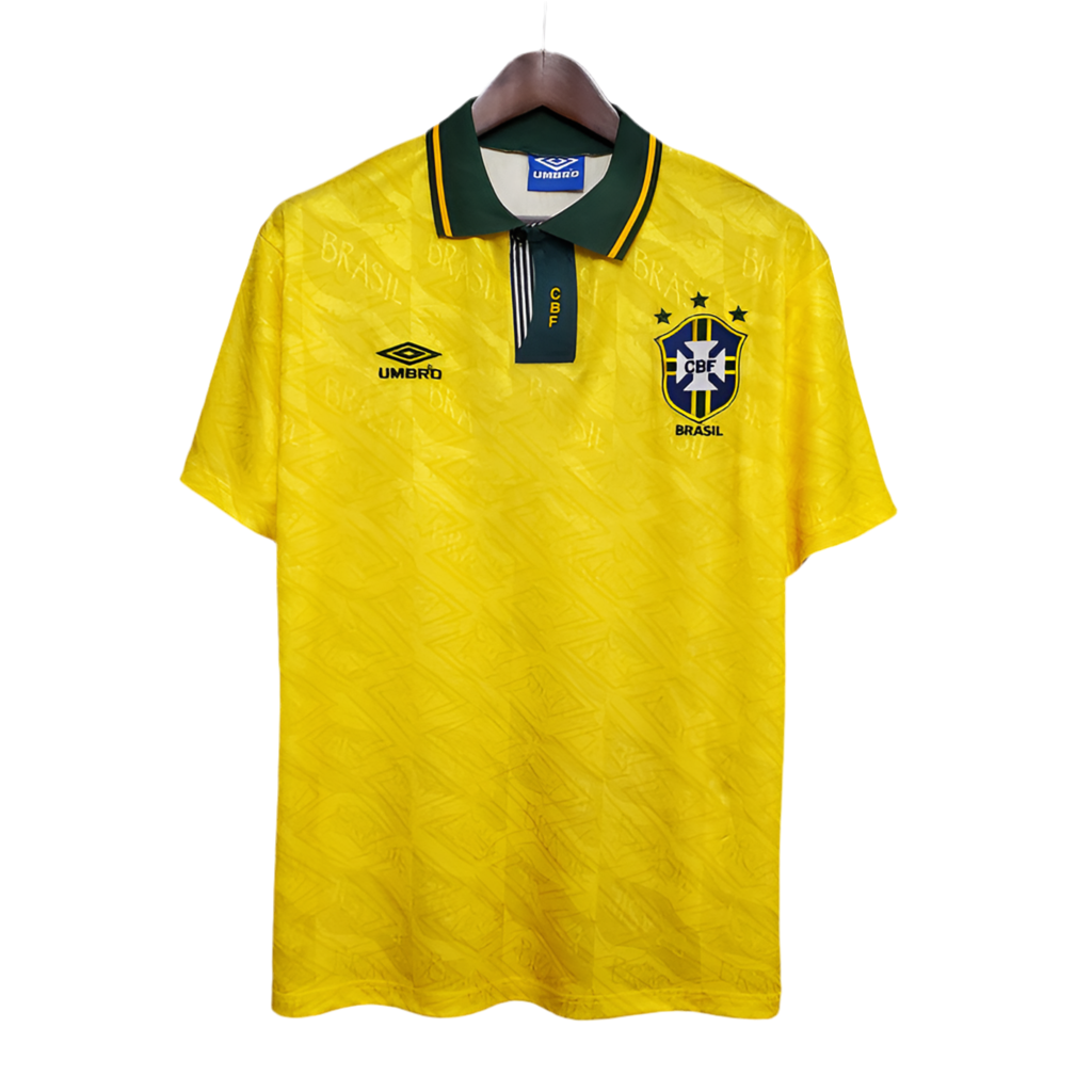 Camisola Seleção Brasileira Retrô 1991/1993 Amarela -