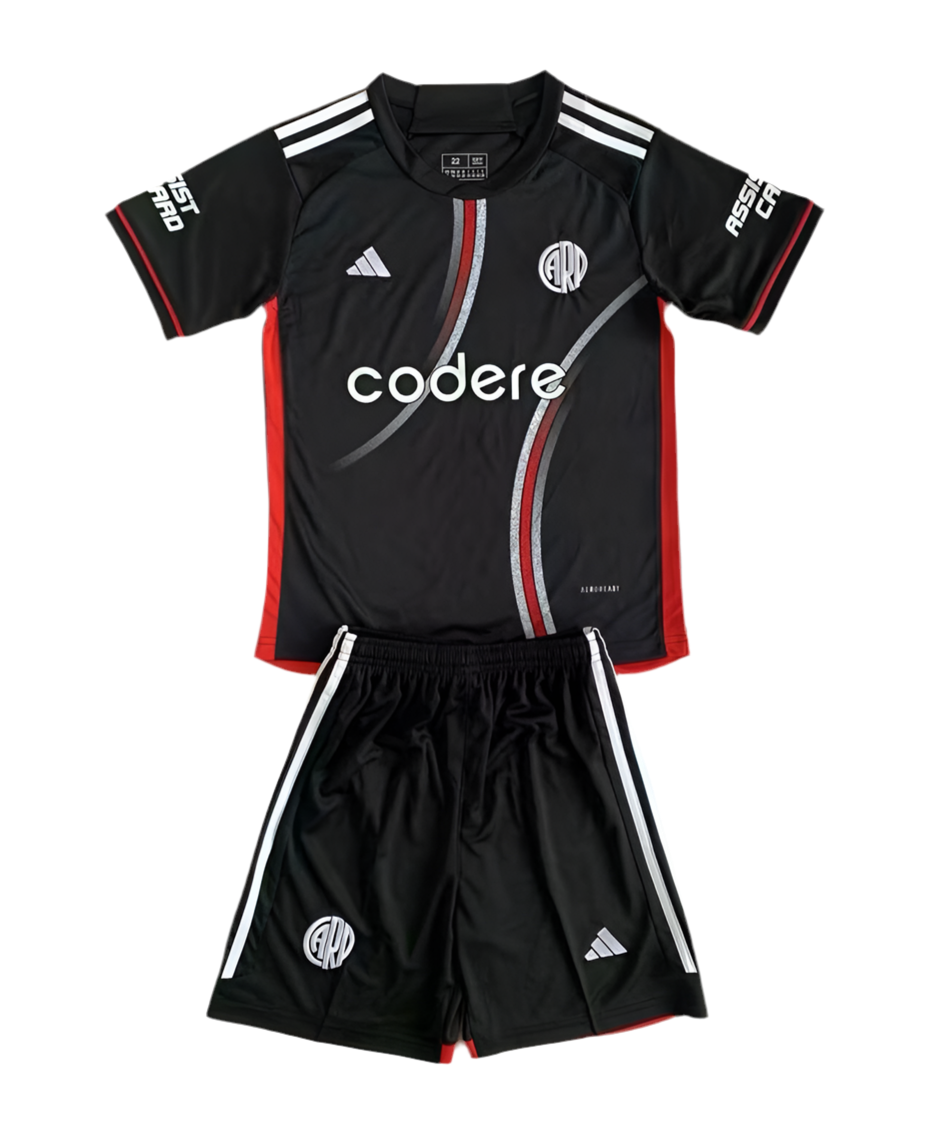 Kit Infantil River Plate III 24/25 - Preto