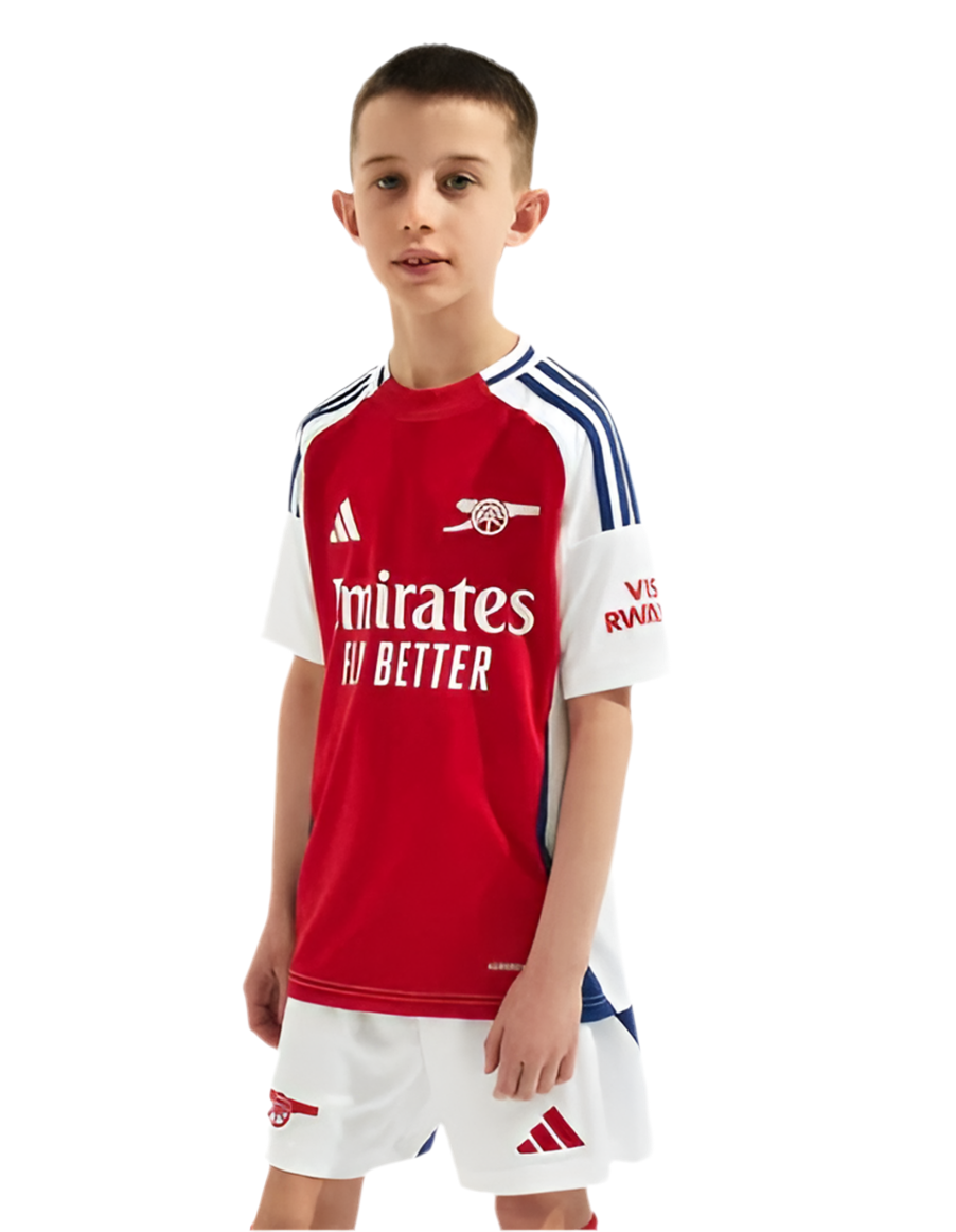 Kit Infantil Arsenal I 24/25 - Vermelho e Branco