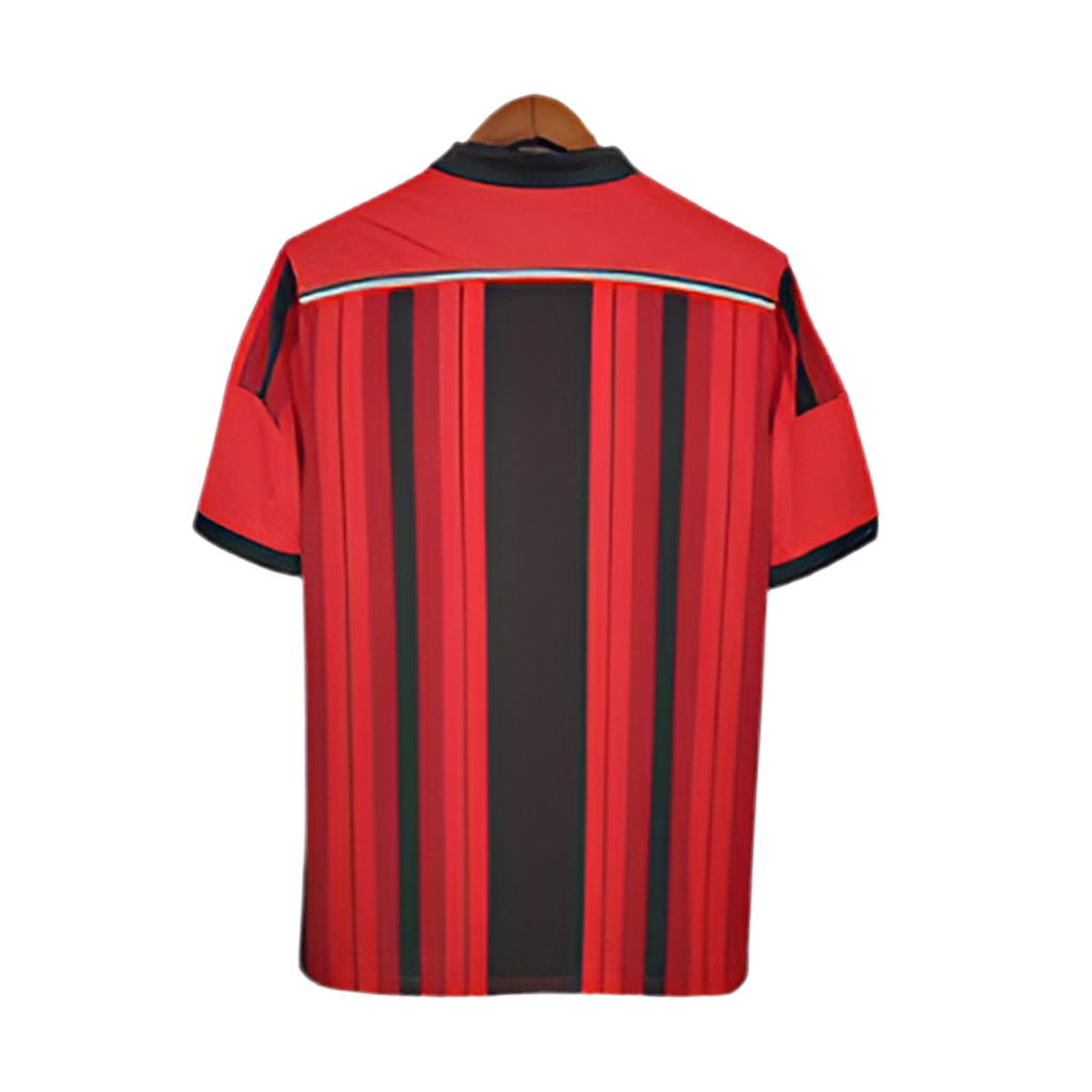 Camisola AC Milan Retrô 2014/2015 - Vermelha e Preta