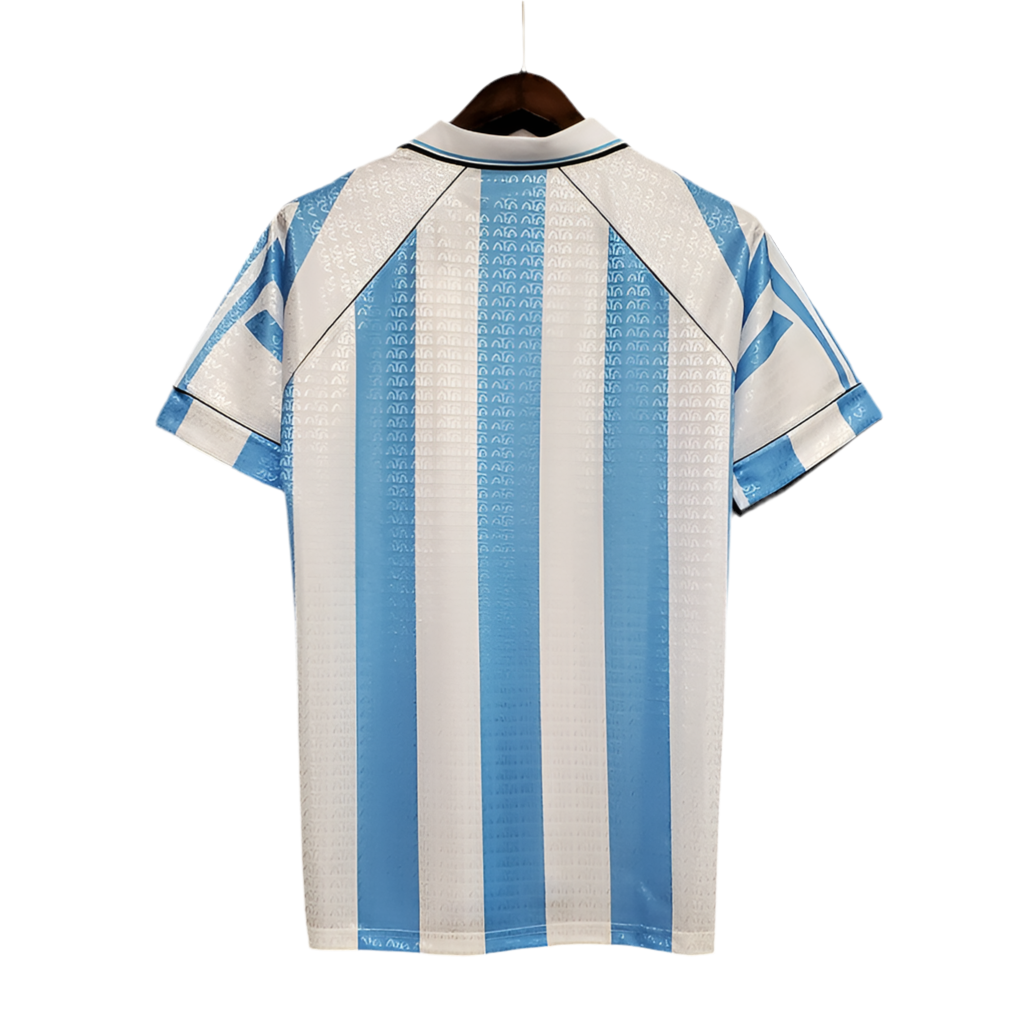 Camisola Seleção Argentina Retrô 1997-1998 Azul e Branca -