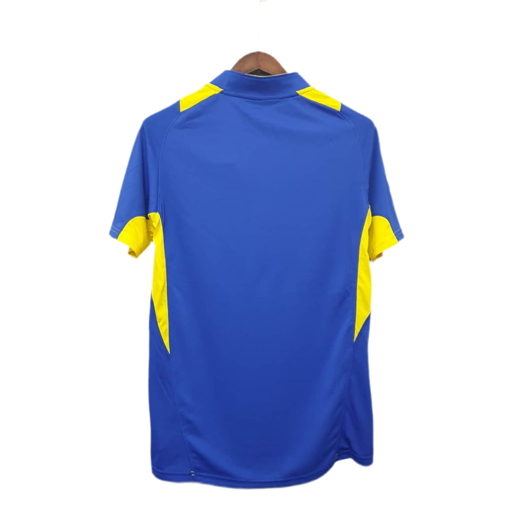 Camisola Boca Juniors Retrô 2005 Azul e Amarela -