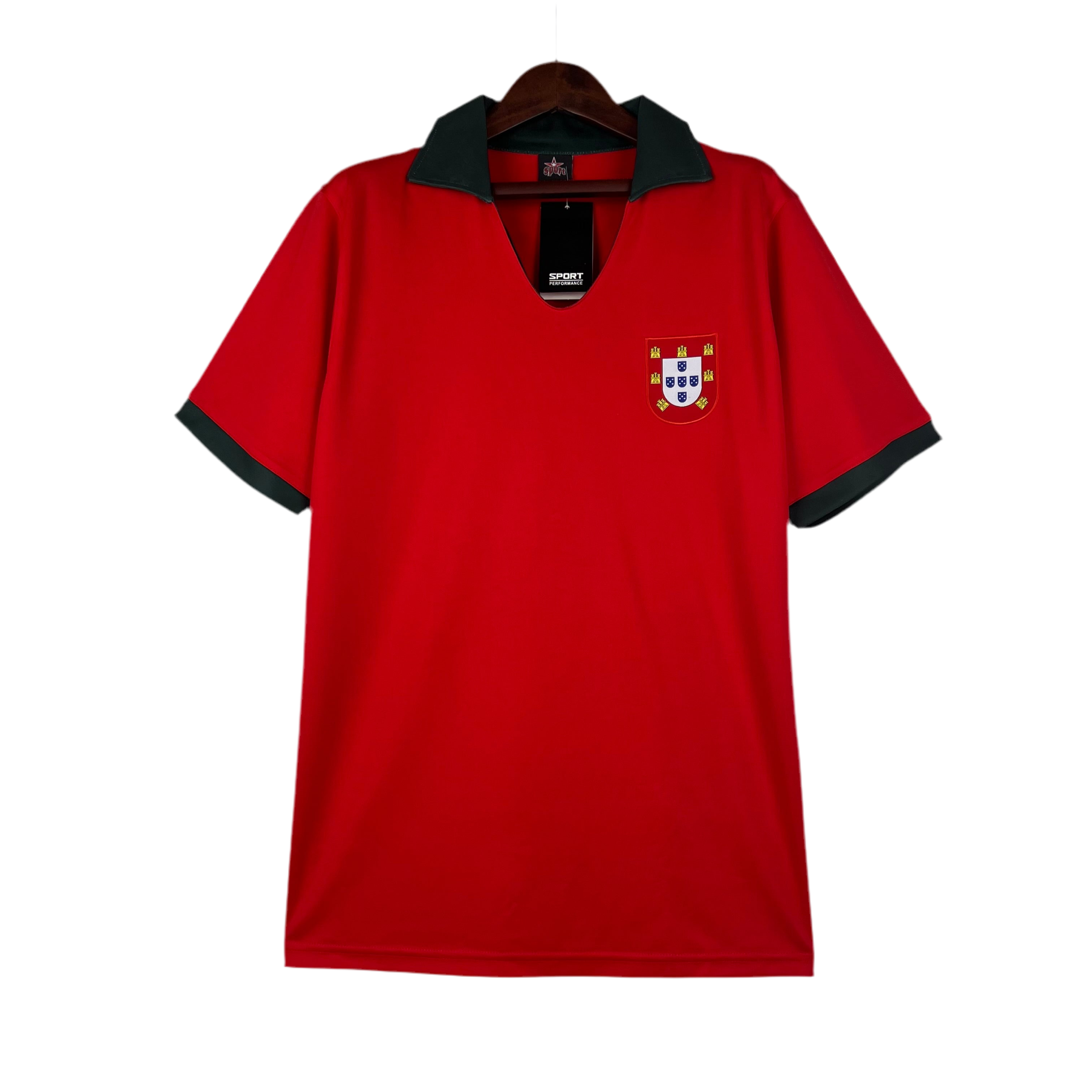 Camisola Portugal I Retrô 1972 - Vermelho