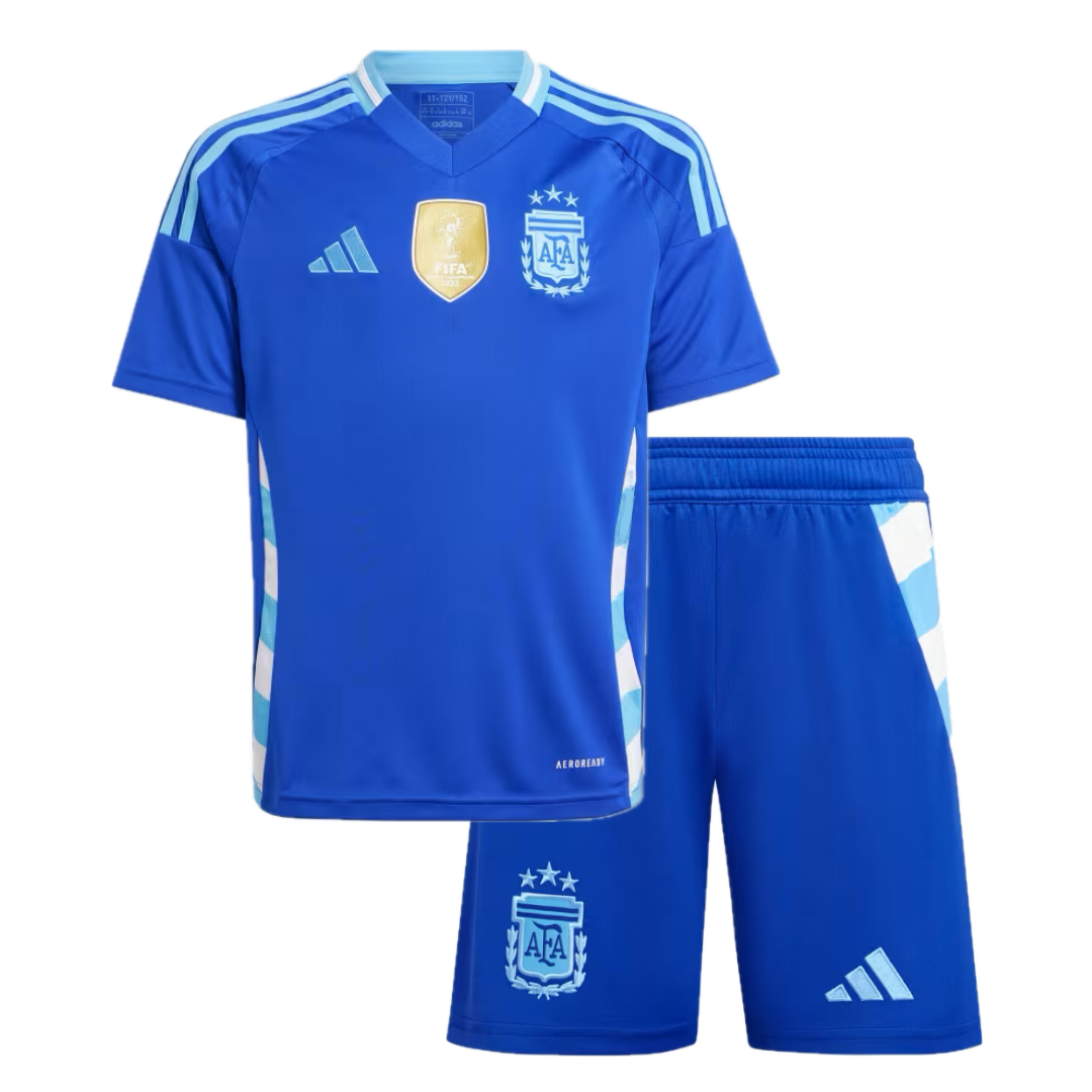 Kit Infantil Argentina II 24/25 Com Patch FIFA - Azul