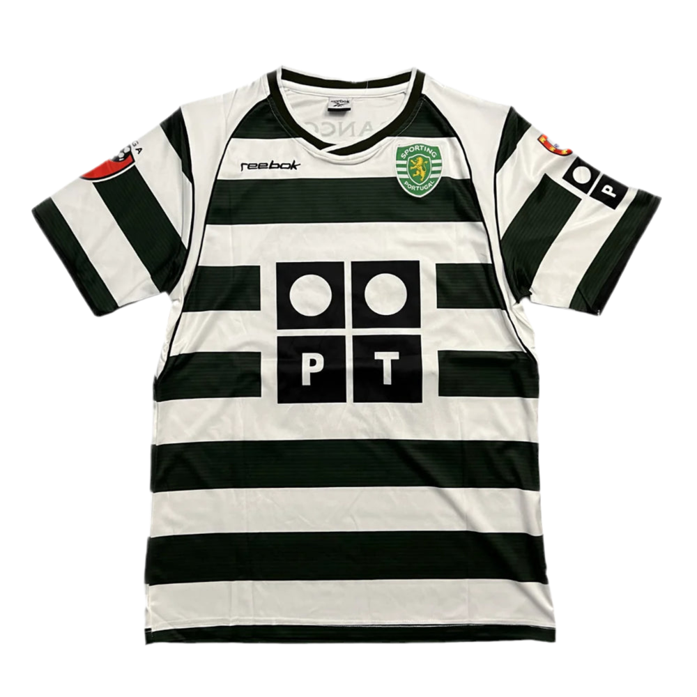 Camisola Retro Sporting I 2002/2003 - Verde e Branco