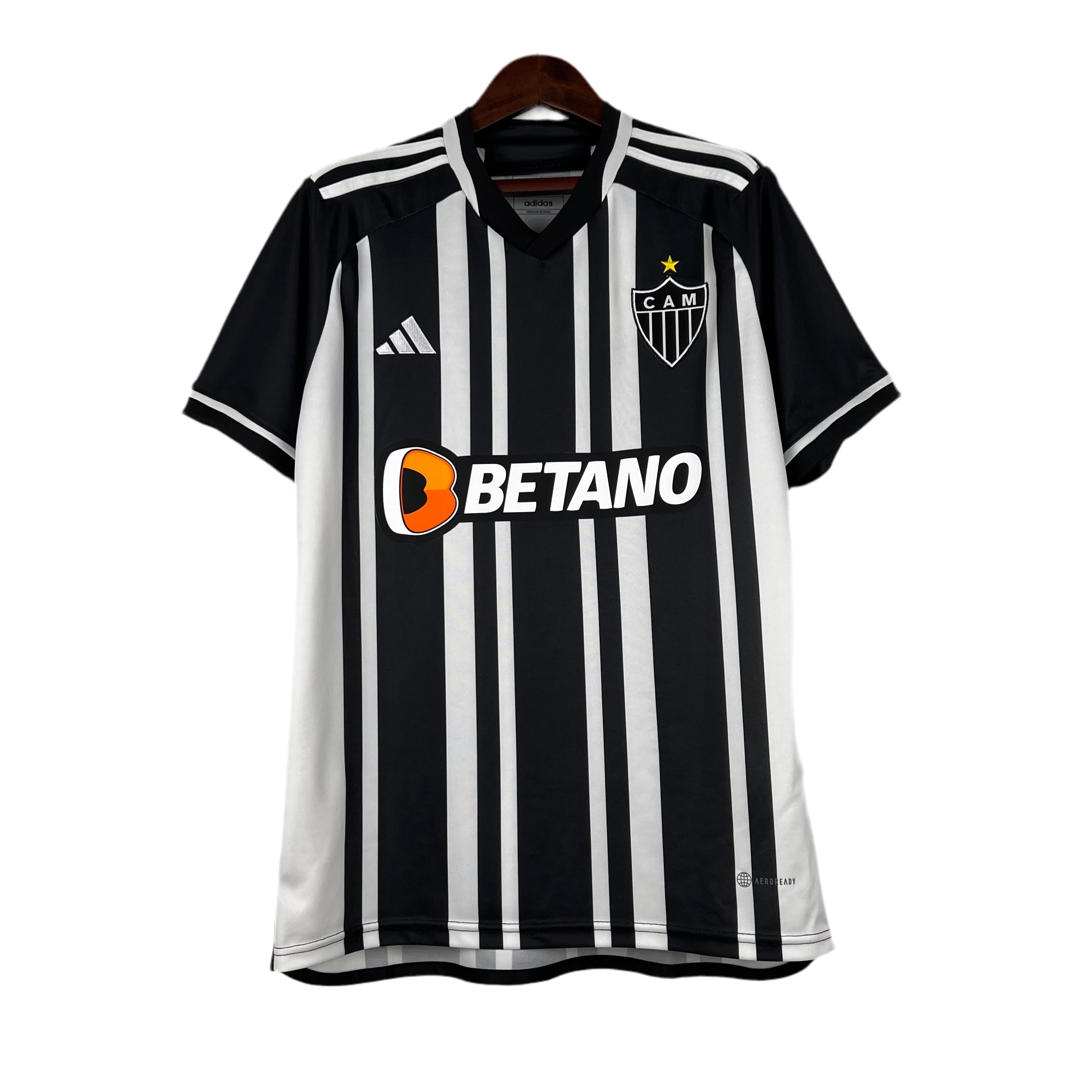 Camisola Atlético Mineiro I 23/24 - Preto e Branca